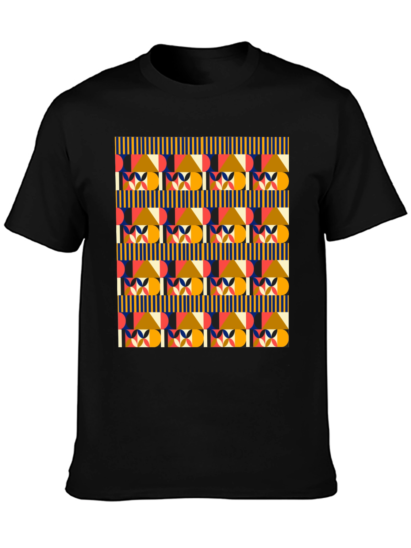 Geometric Pattern Tee - Stylish Modern Design