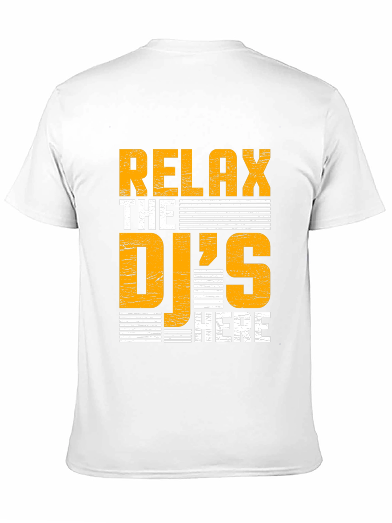 Relax The DJs Here Black Graphic Tee