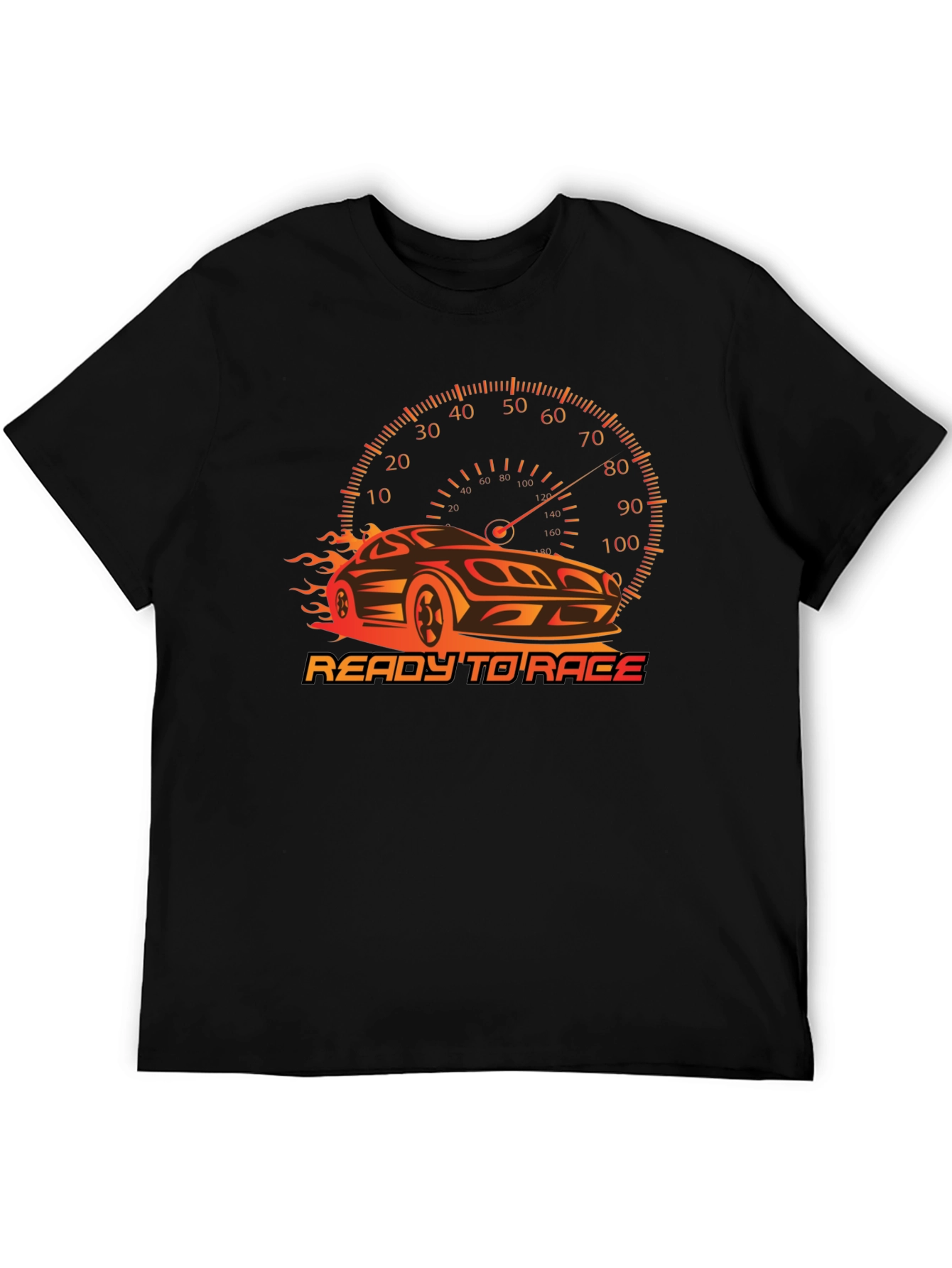 Ready to Race Car Graphic T-Shirt