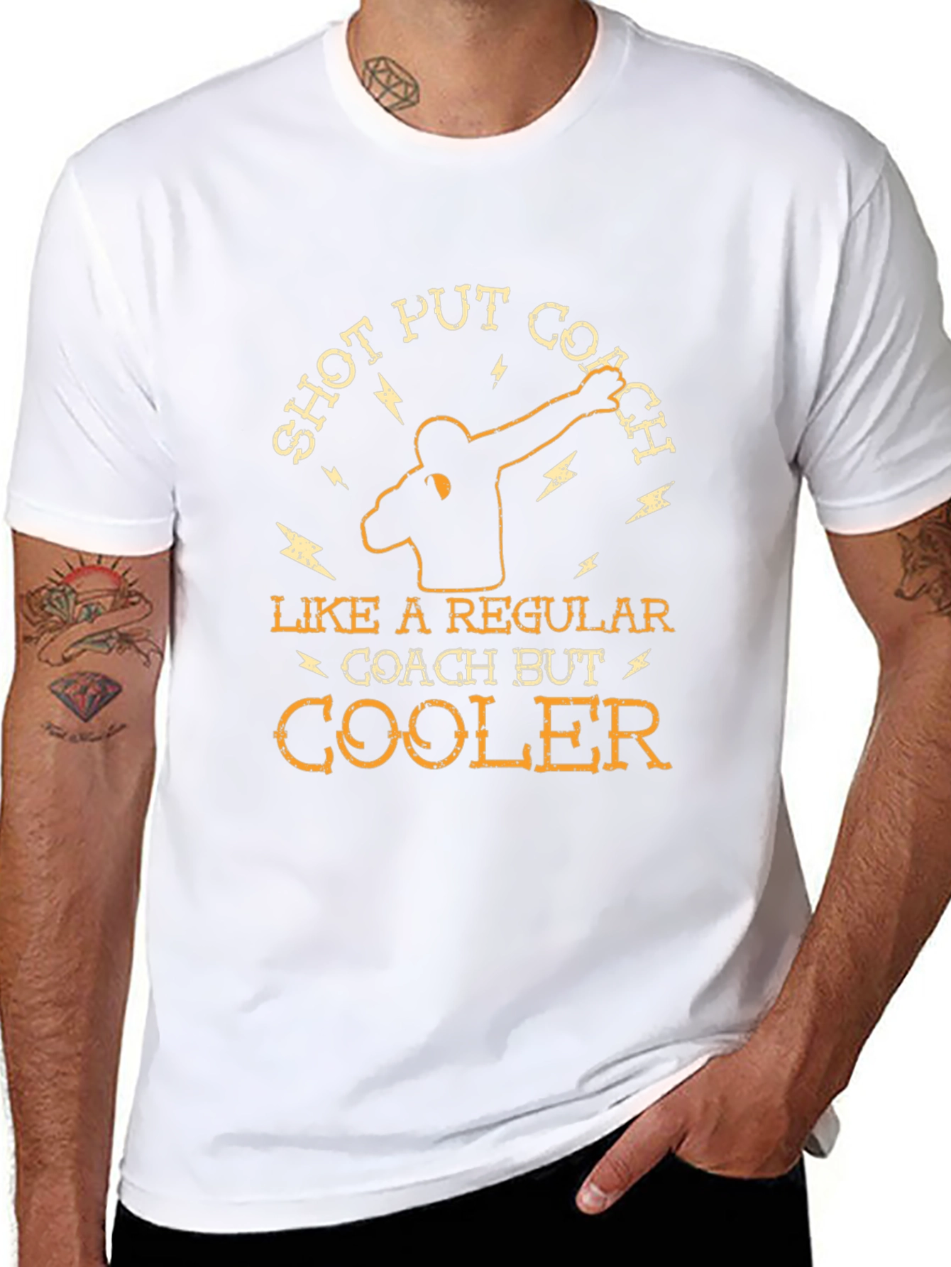 Shot Put Coach T-Shirt - Cool Unique Design