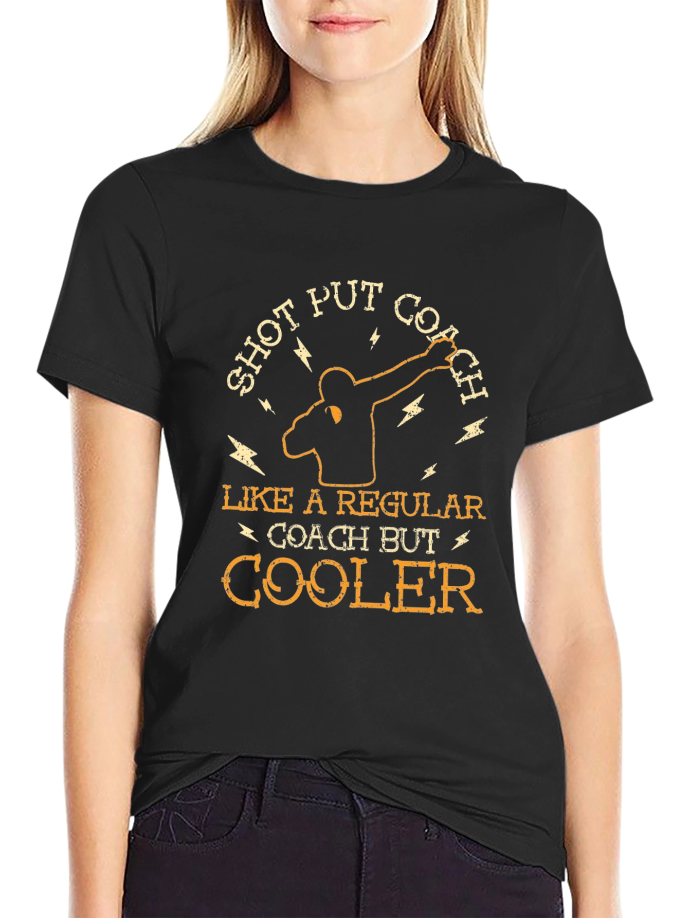 Shot Put Coach T-Shirt - Cool Unique Design