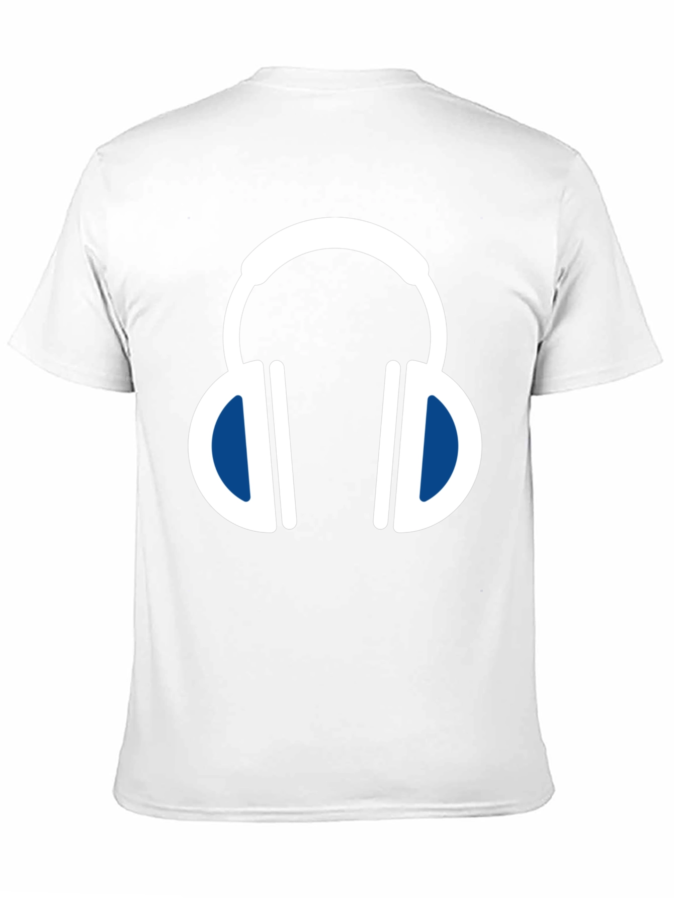 Headphone Graphic Tee - Black Cotton Blend