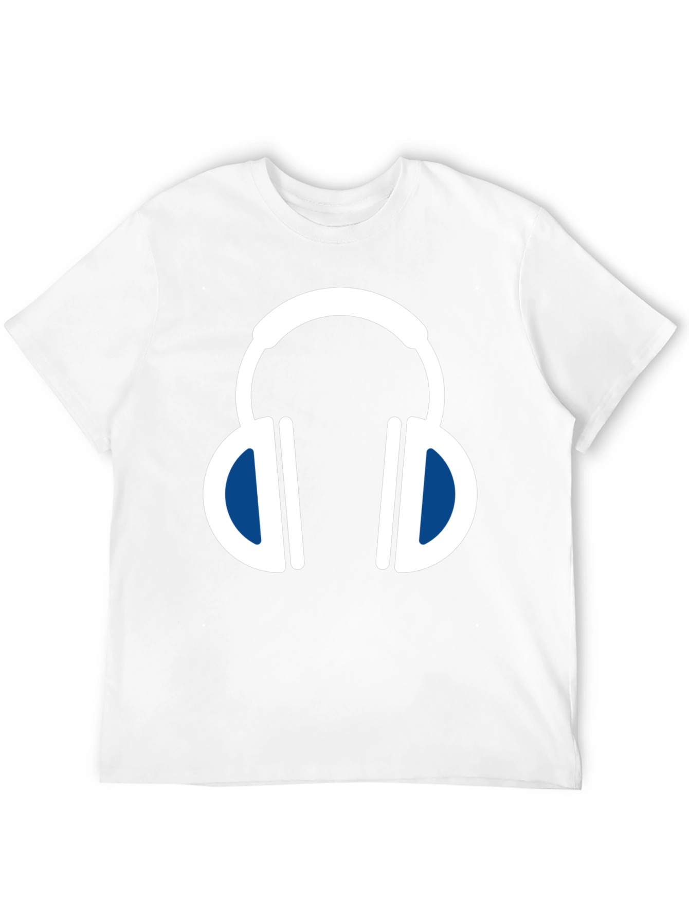 Headphone Graphic Tee - Black Cotton Blend