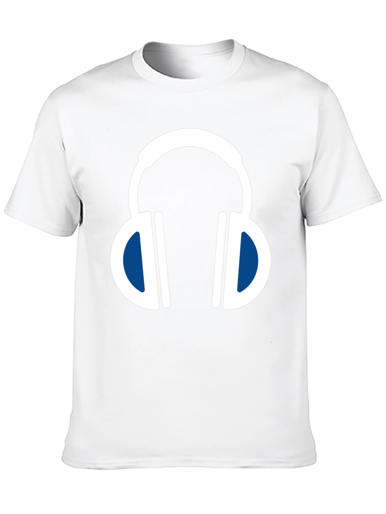 Headphone Graphic Tee - Black Cotton Blend