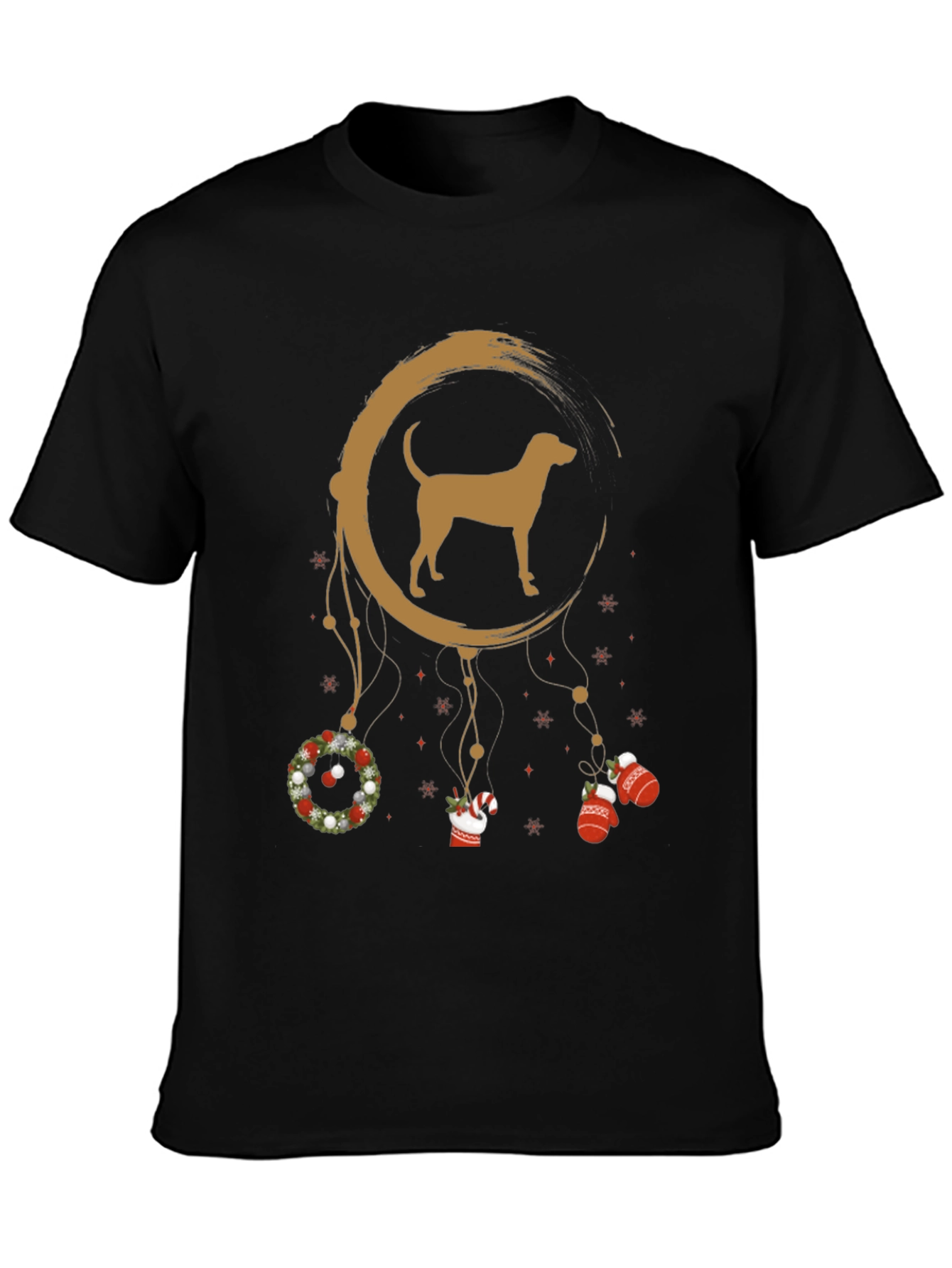 Dog Dreamcatcher Christmas Graphic Tee