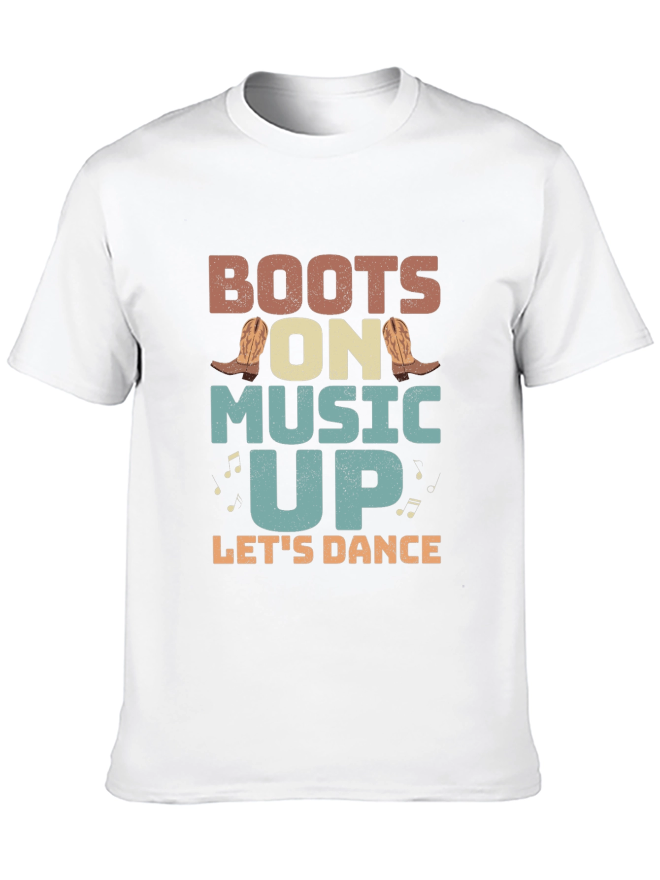 Boots On Music Up Graphic Tee - Lets Dance!