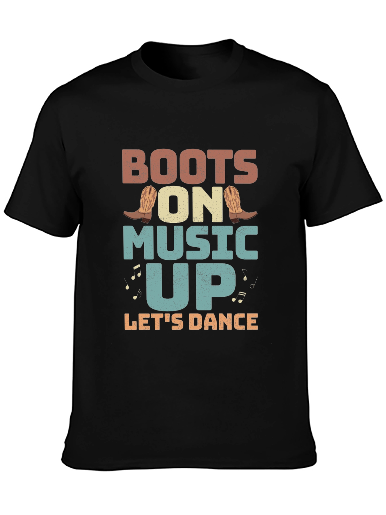 Boots On Music Up Graphic Tee - Lets Dance!