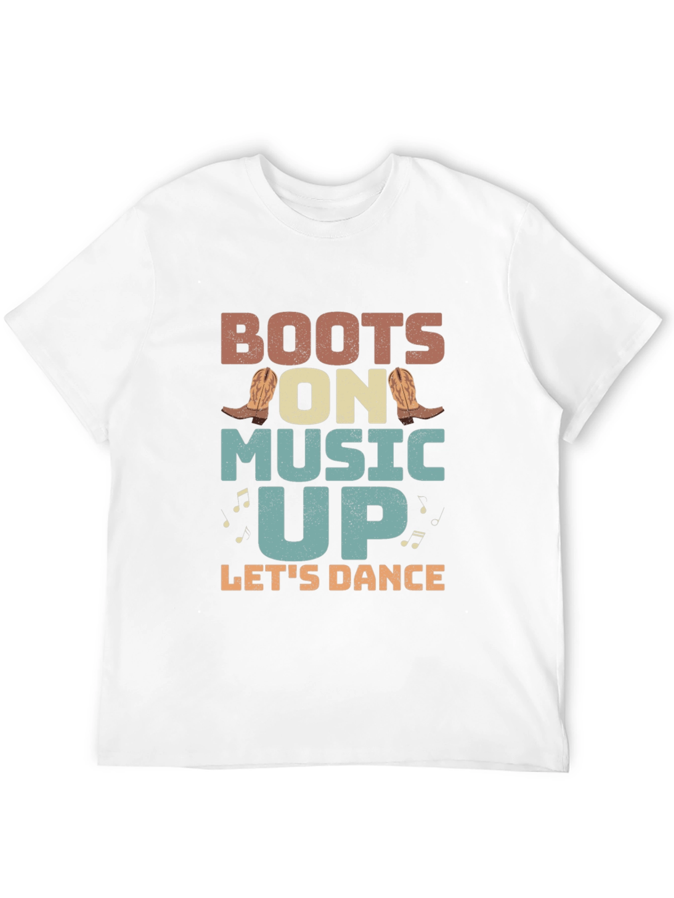 Boots On Music Up Graphic Tee - Lets Dance!