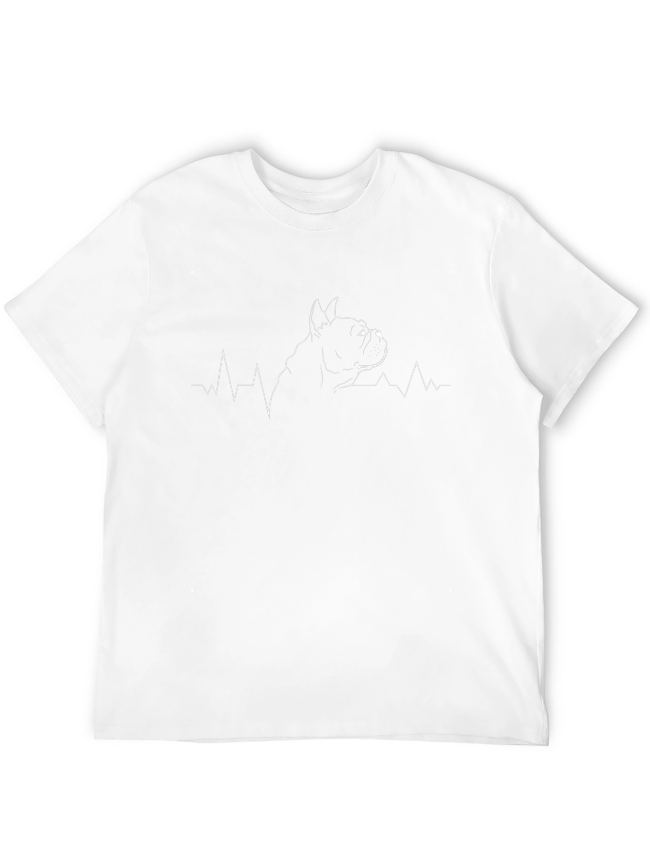 Dog Heartbeat T-Shirt - Unisex Black Tee