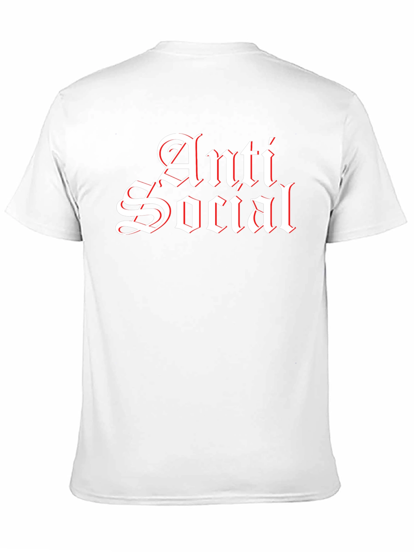 Anti Social Black T-Shirt - Gothic Style