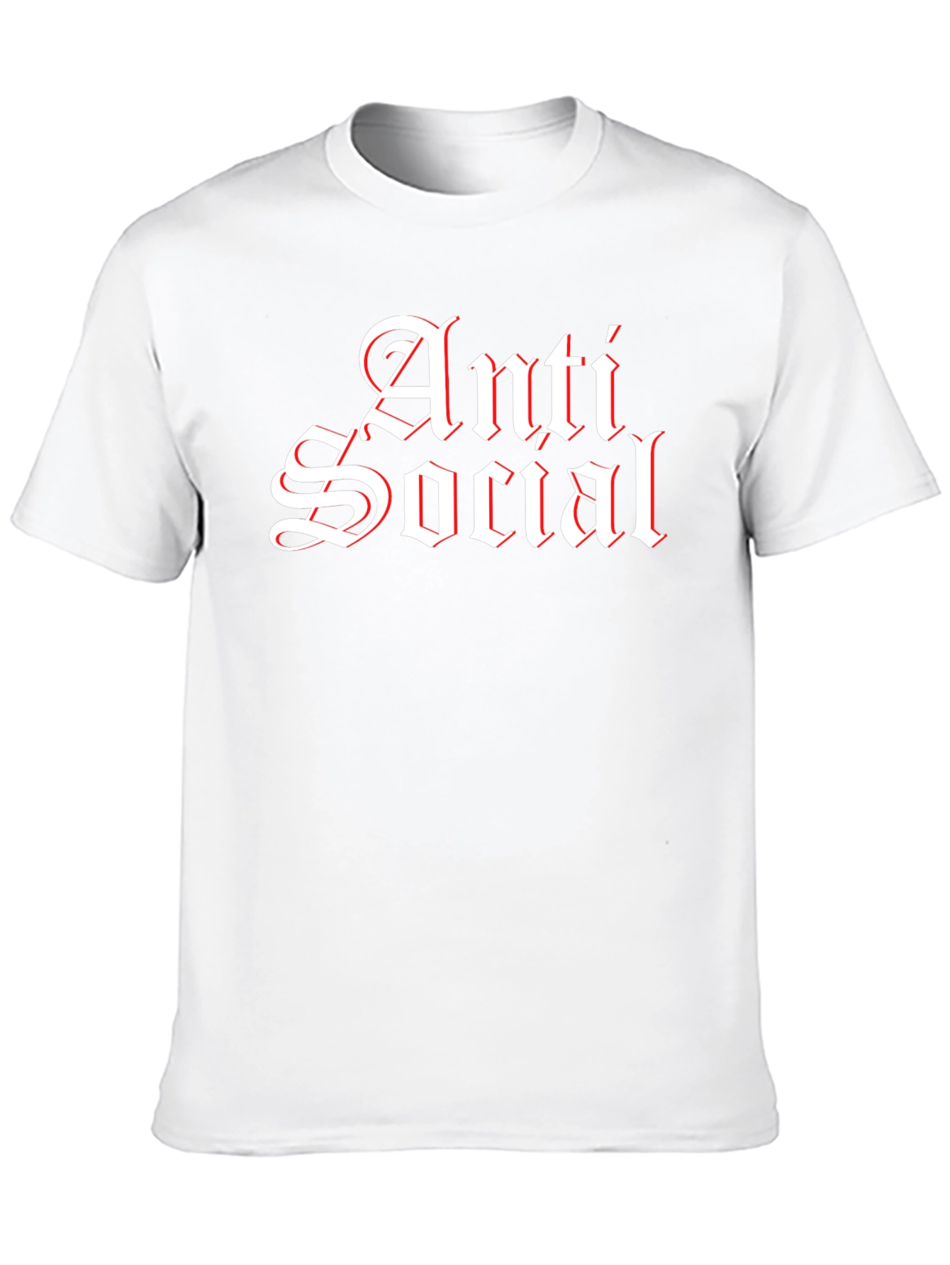Anti Social Black T-Shirt - Gothic Style