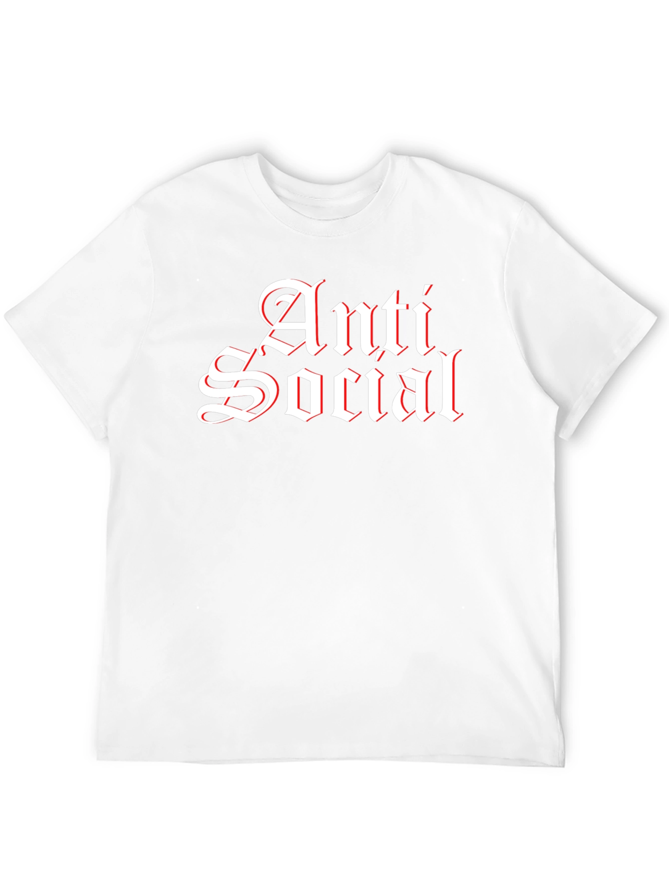 Anti Social Black T-Shirt - Gothic Style