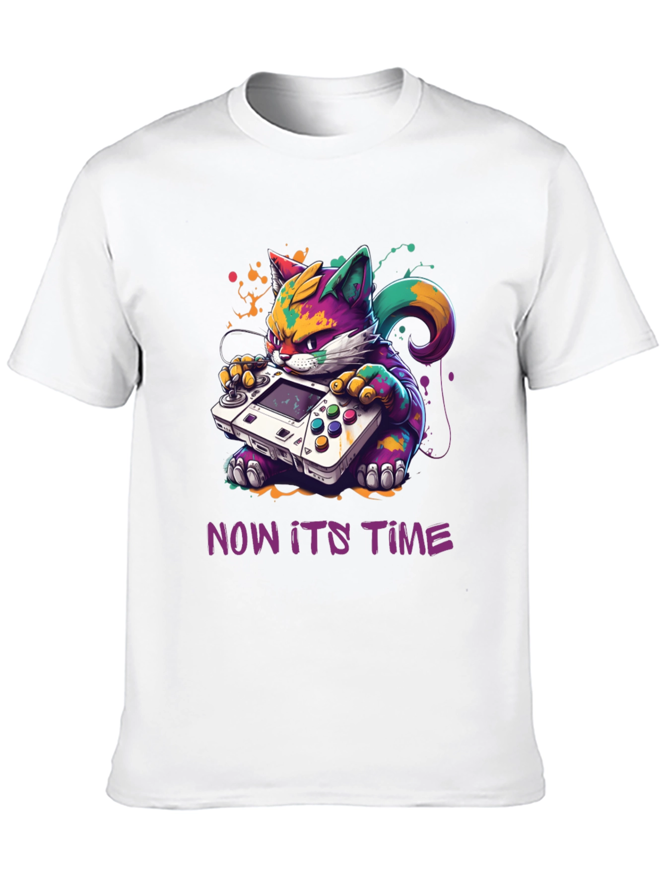 Gamer Cat T-Shirt: Now Its Time to Play!
