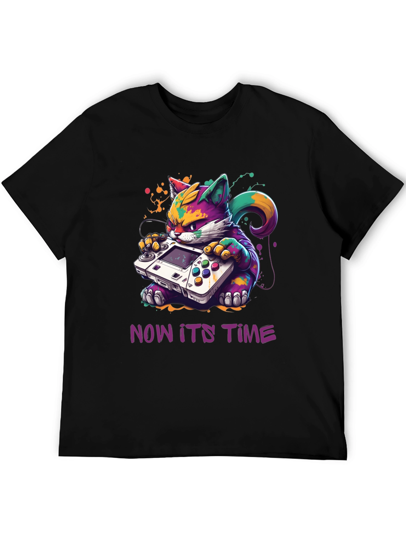 Gamer Cat T-Shirt: Now Its Time to Play!