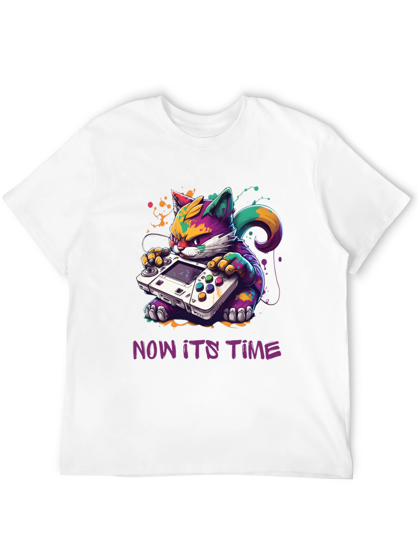 Gamer Cat T-Shirt: Now Its Time to Play!
