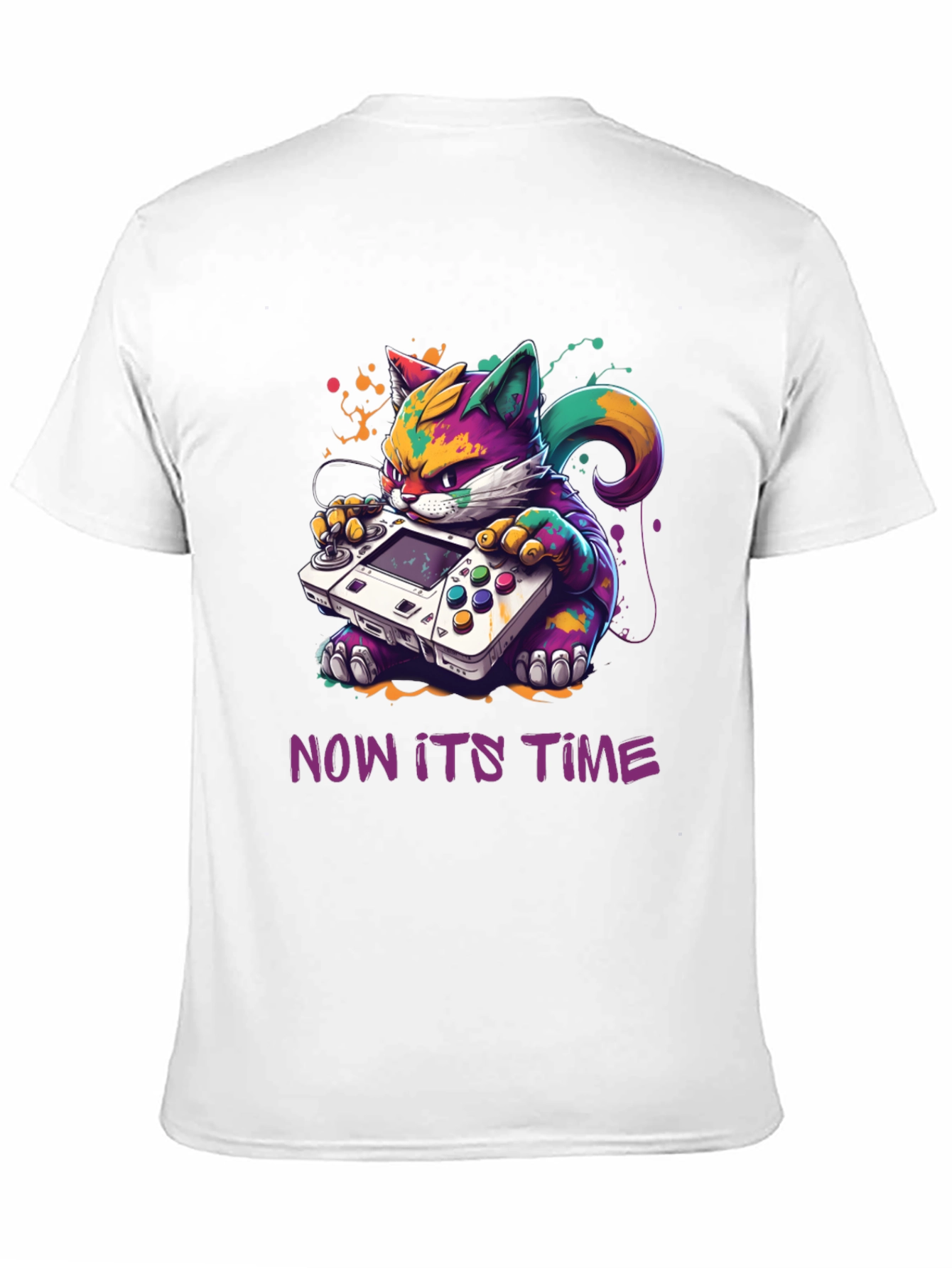 Gamer Cat T-Shirt: Now Its Time to Play!