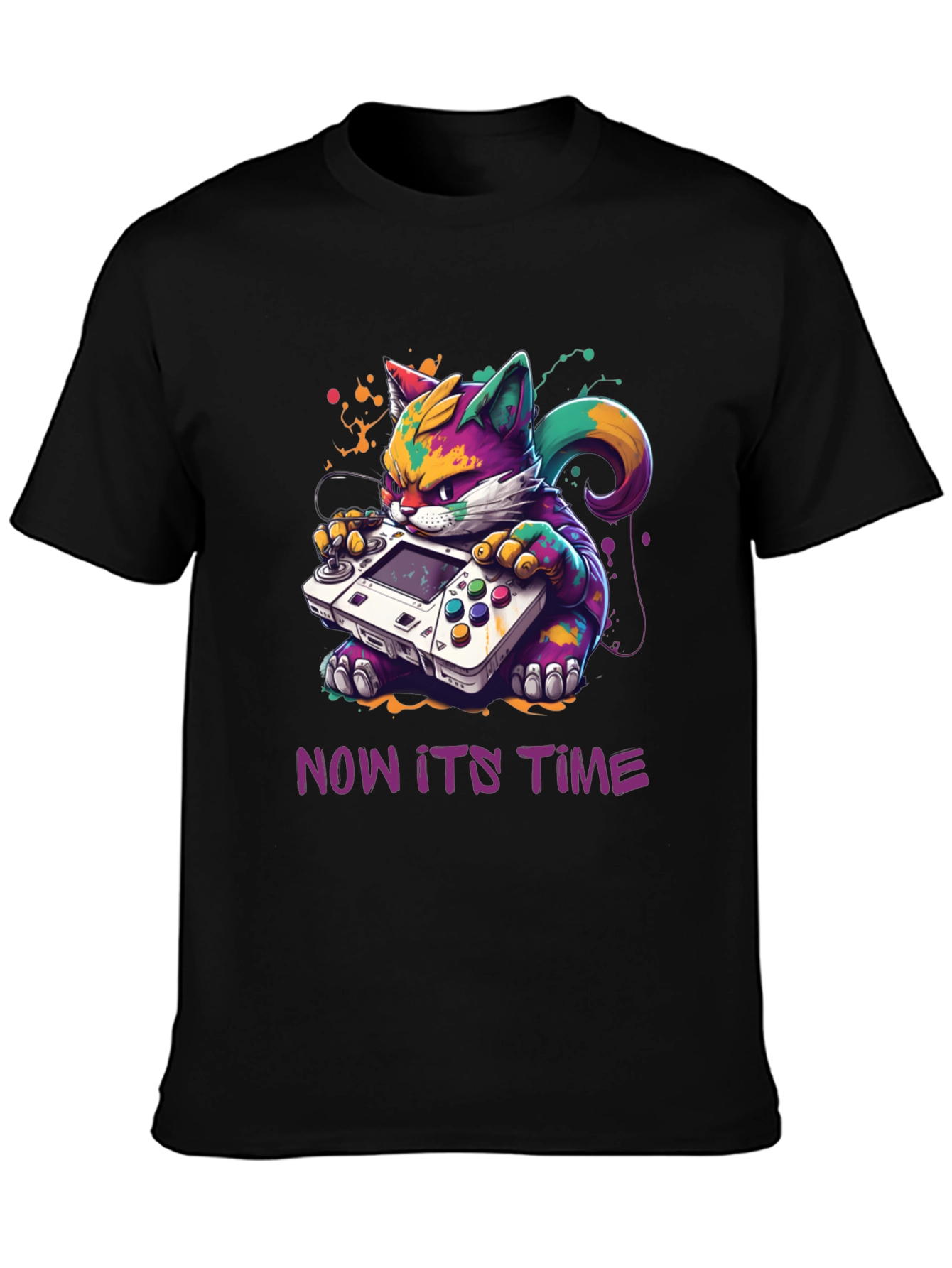 Gamer Cat T-Shirt: Now Its Time to Play!