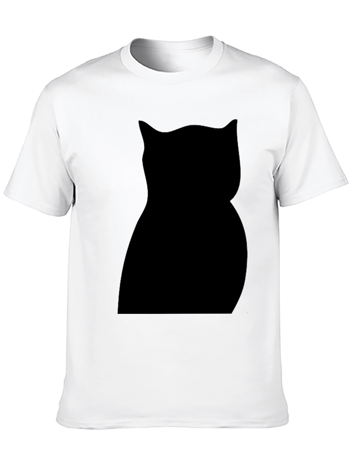 Black Cat Silhouette Graphic Tee - Unisex Style