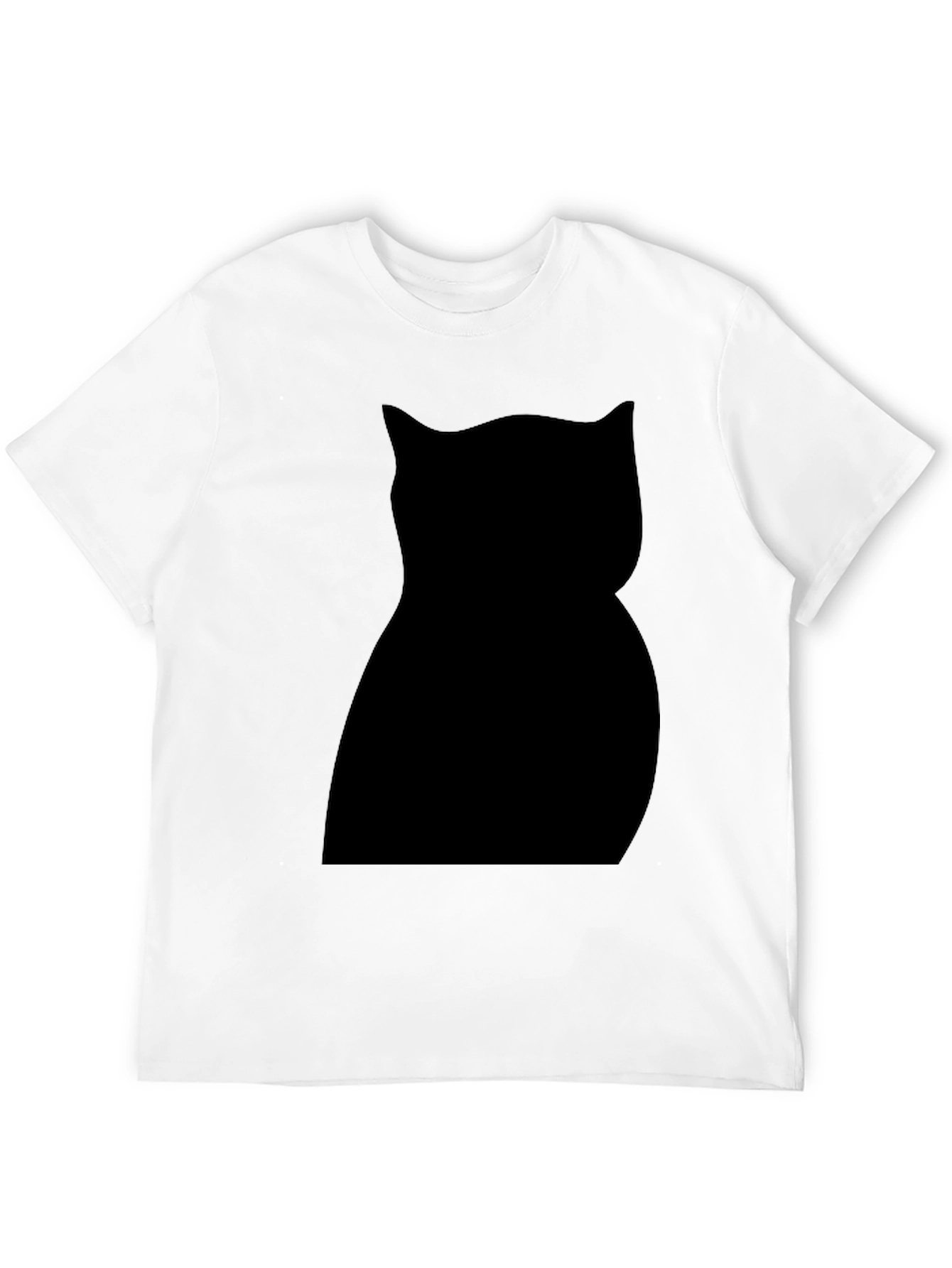 Black Cat Silhouette Graphic Tee - Unisex Style