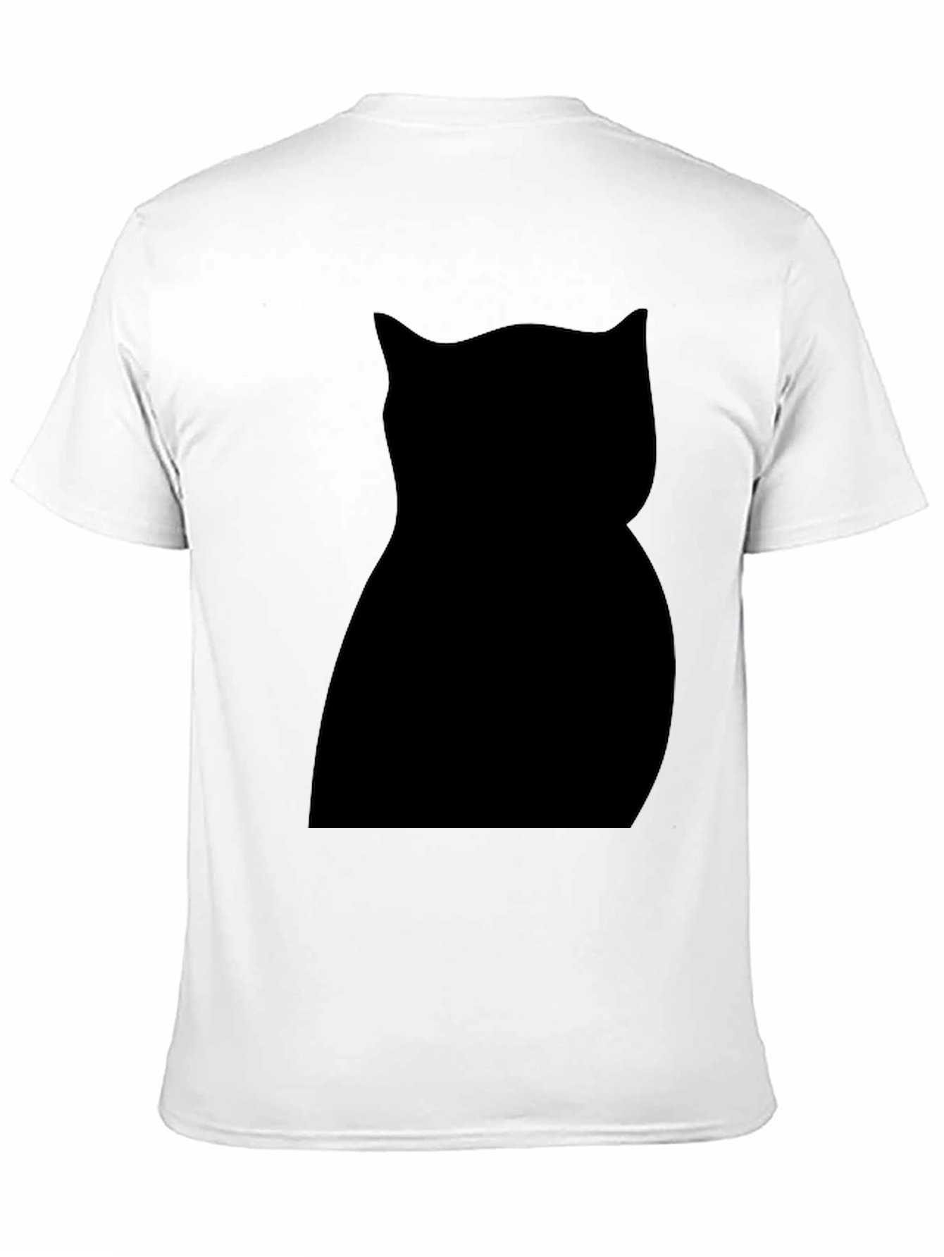 Black Cat Silhouette Graphic Tee - Unisex Style