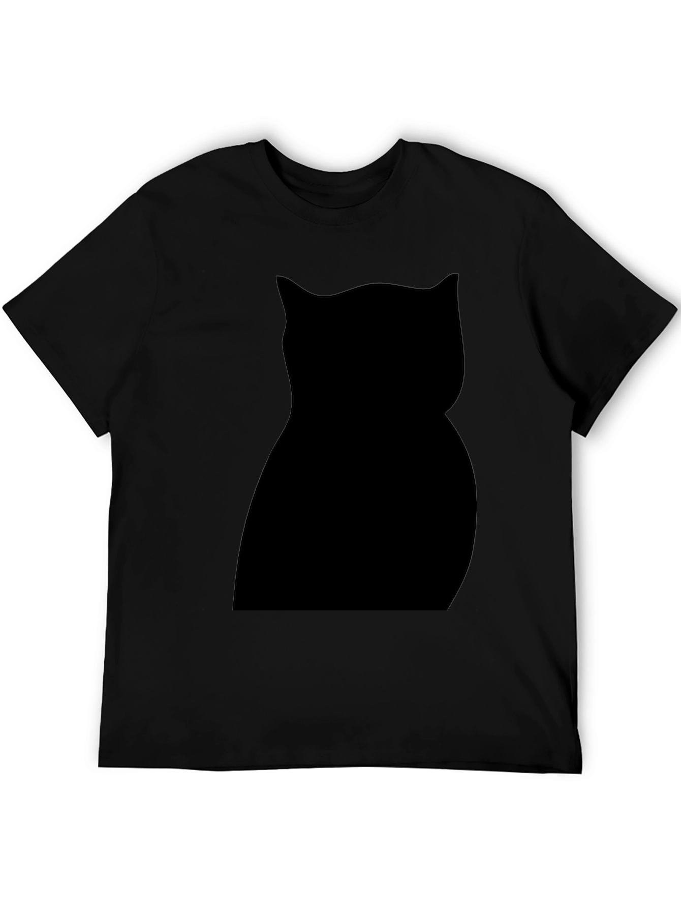 Black Cat Silhouette Graphic Tee - Unisex Style