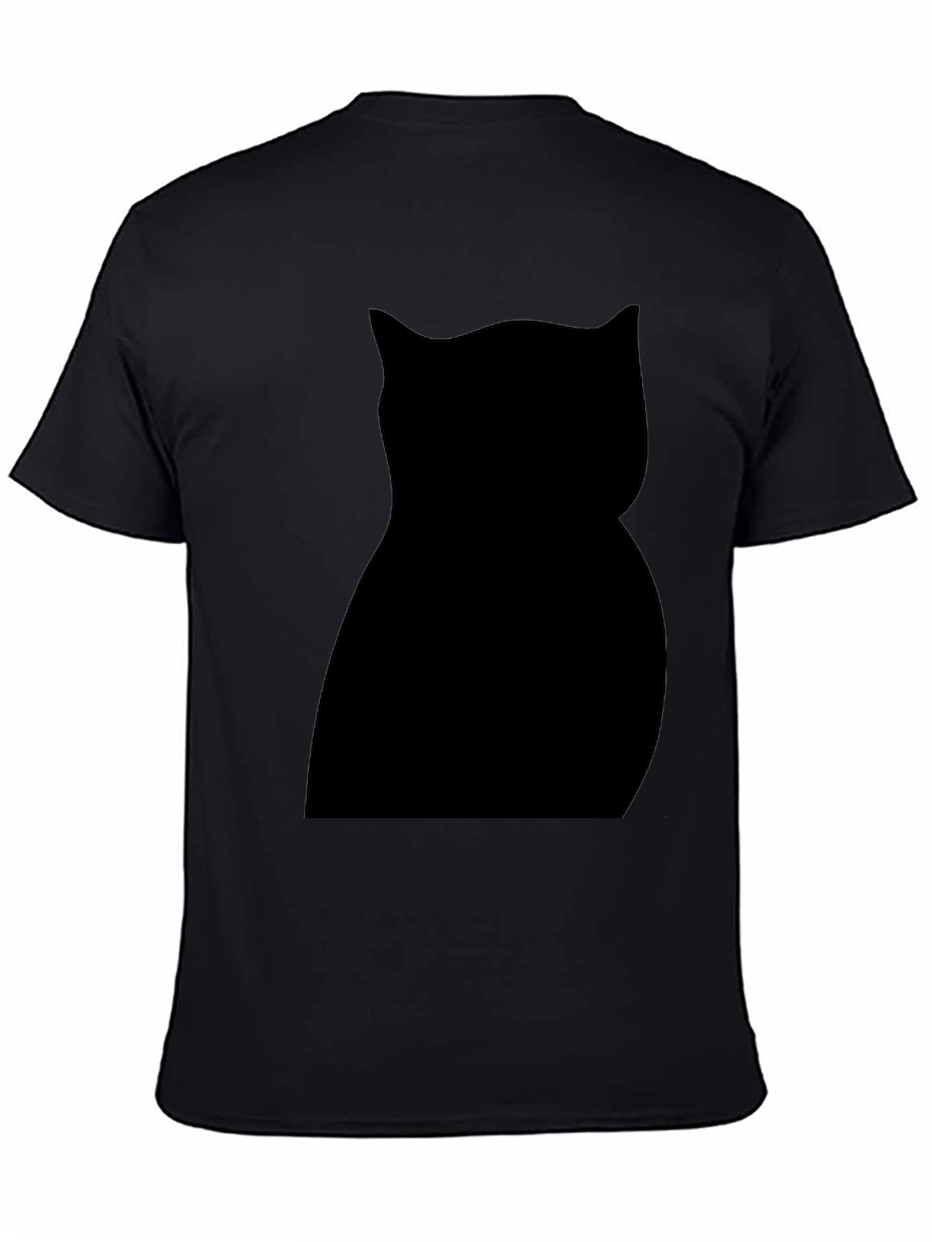 Black Cat Silhouette Graphic Tee - Unisex Style