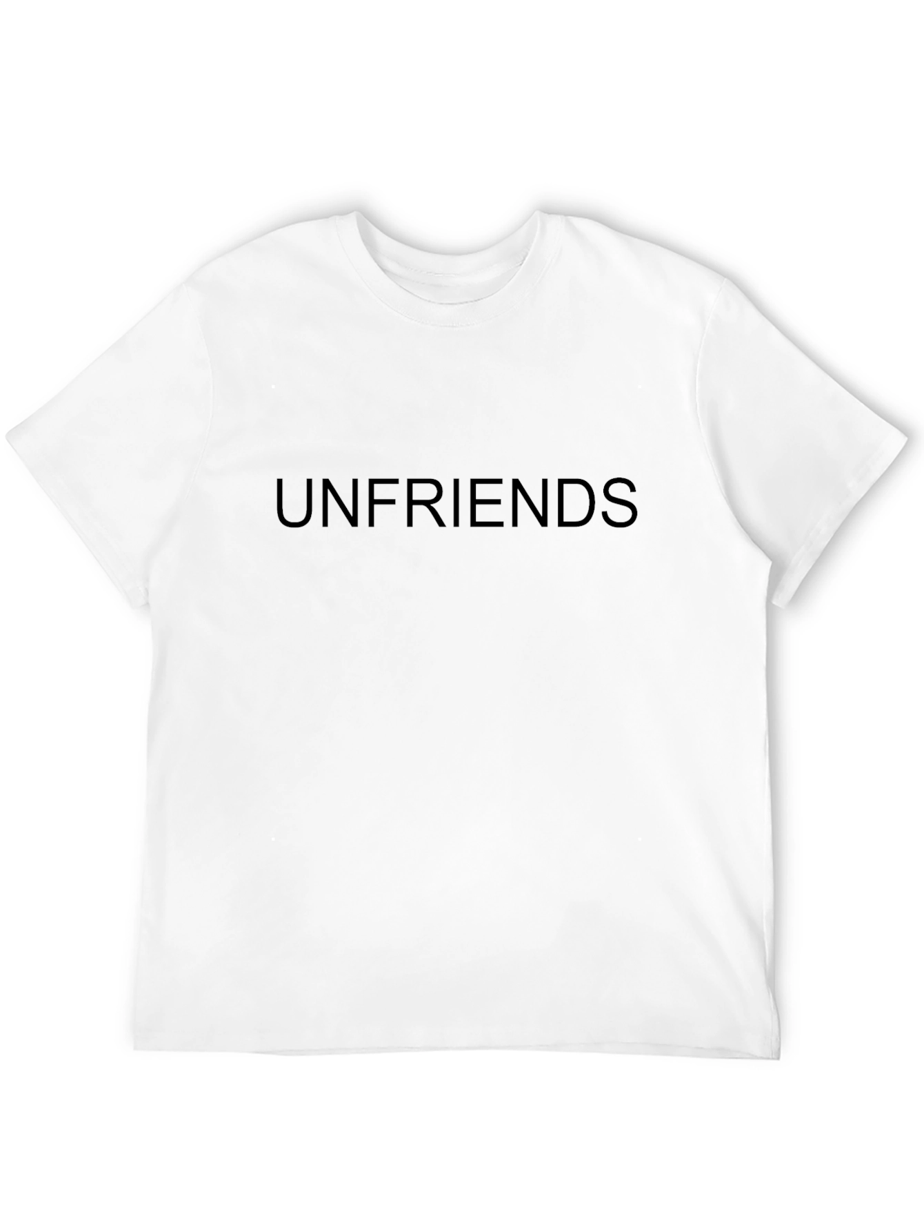 Unfriends Black T-Shirt - Bold Statement Tee