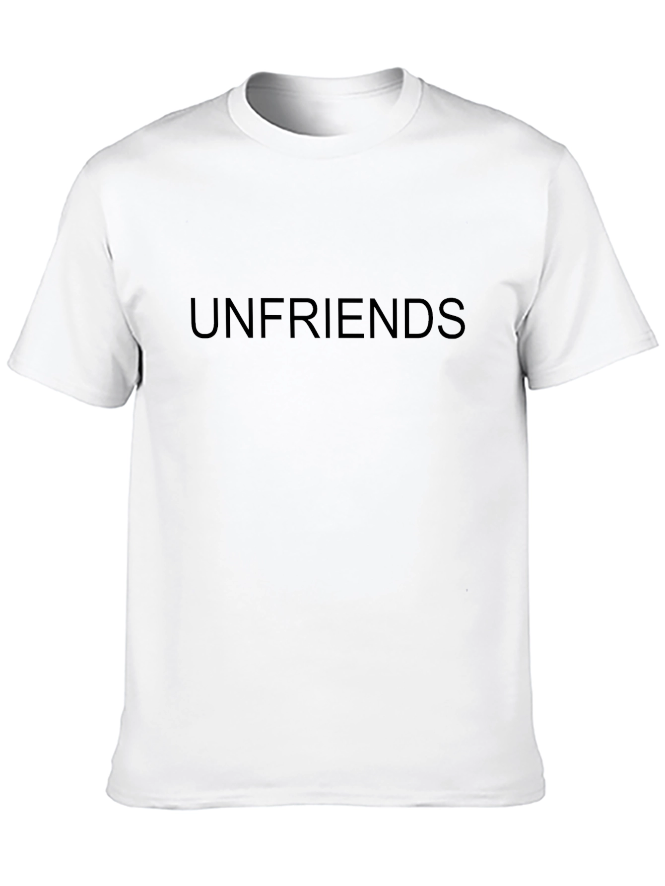 Unfriends Black T-Shirt - Bold Statement Tee