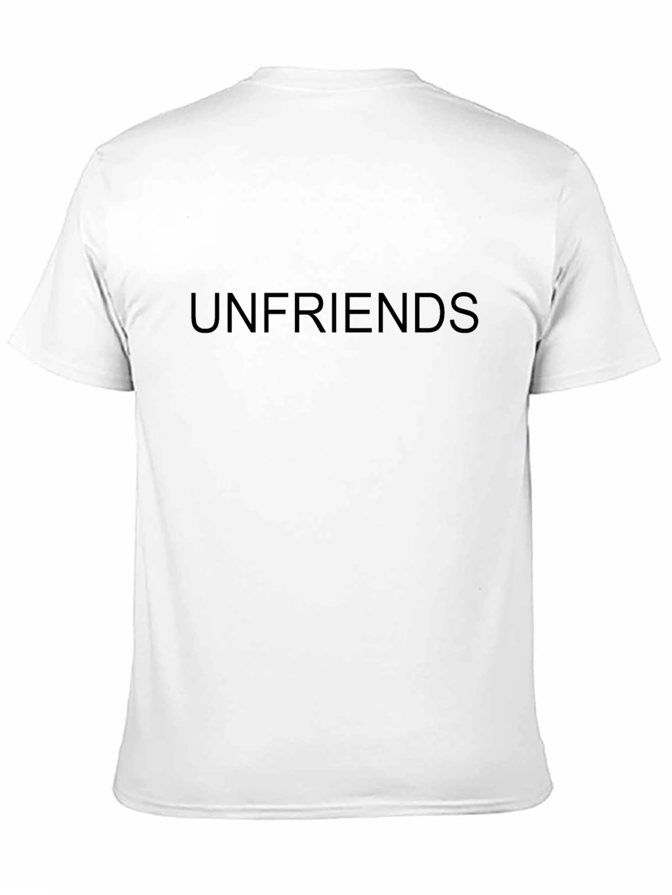 Unfriends Black T-Shirt - Bold Statement Tee