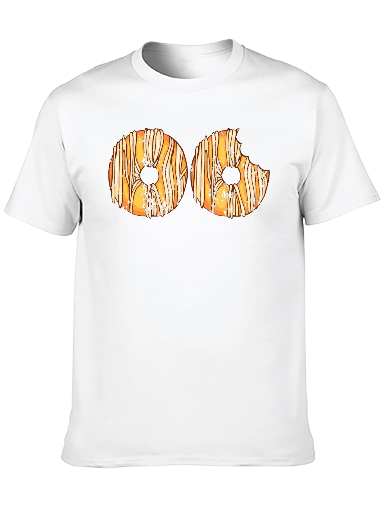 Donut Graphic Print T-Shirt - Novelty Tee