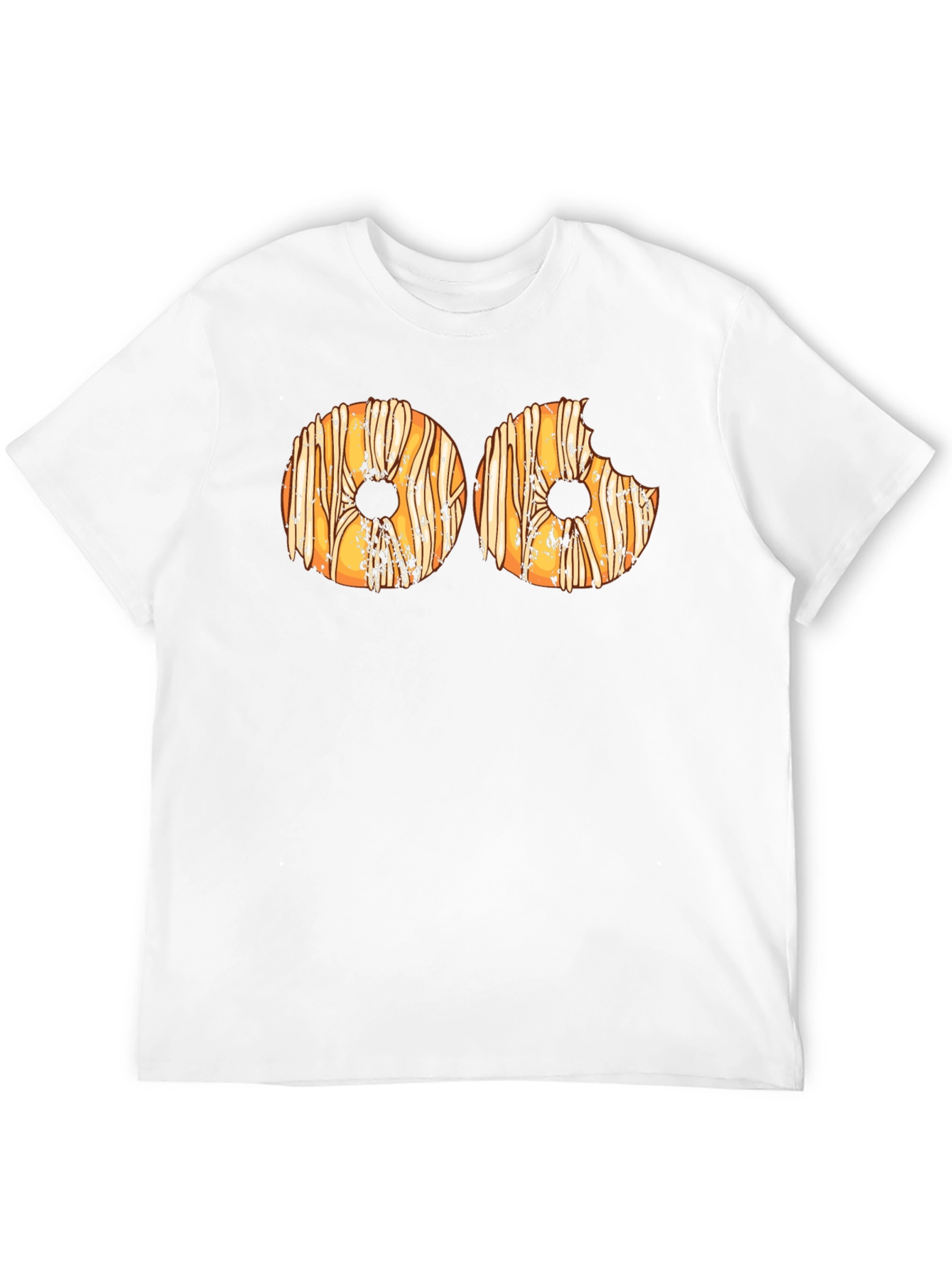 Donut Graphic Print T-Shirt - Novelty Tee