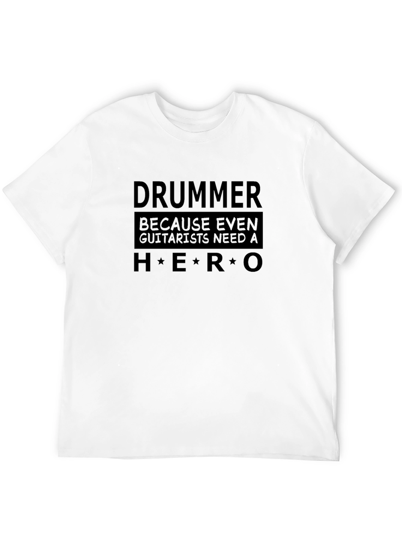 Drummer Hero Graphic T-Shirt - Music Lover Tee