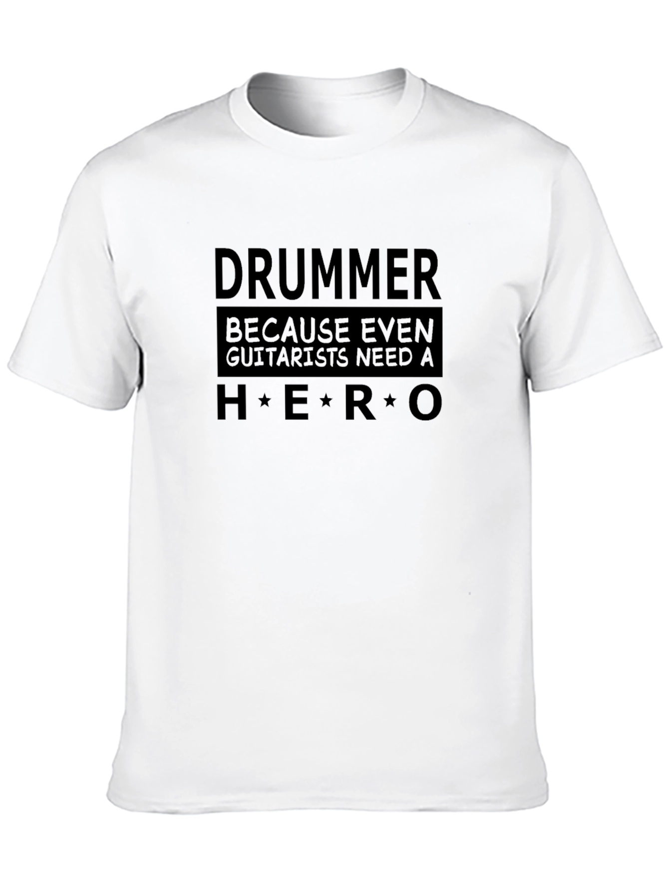 Drummer Hero Graphic T-Shirt - Music Lover Tee