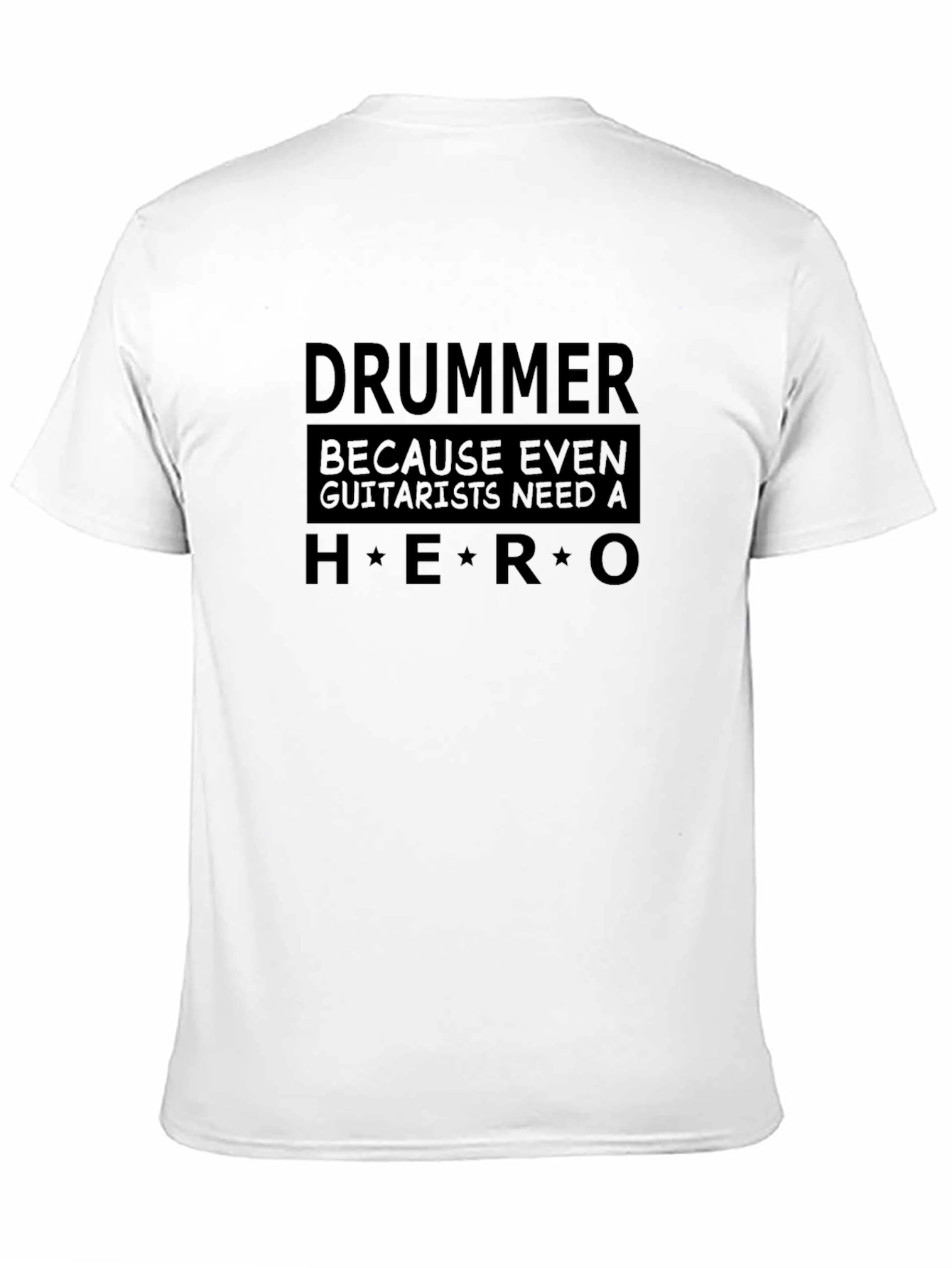 Drummer Hero Graphic T-Shirt - Music Lover Tee