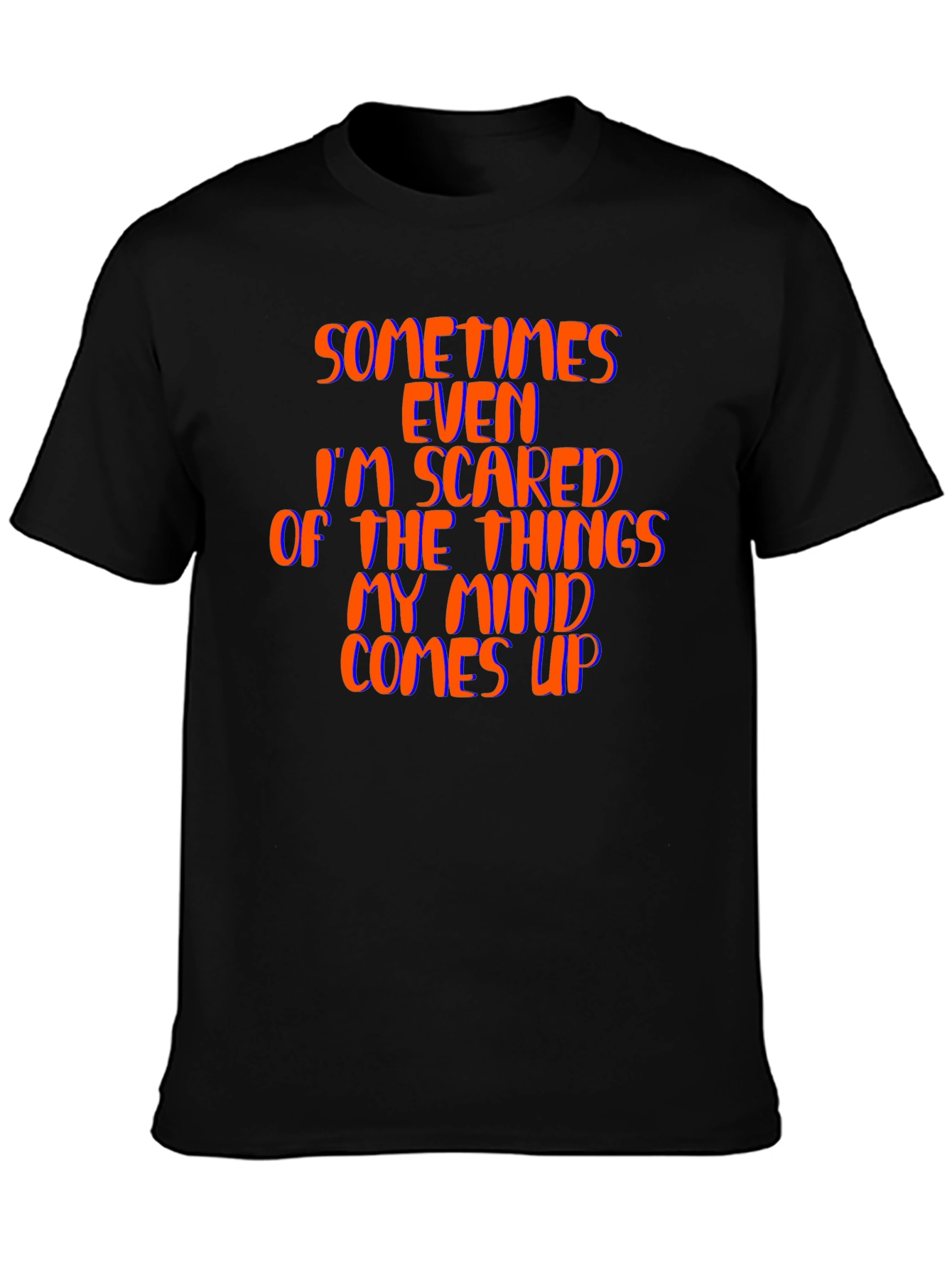 Scared Mind Black Graphic Tee