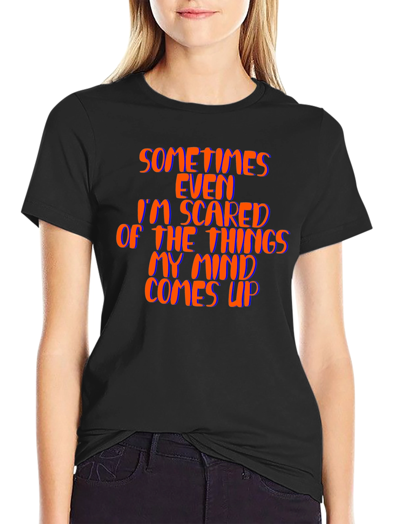 Scared Mind Black Graphic Tee