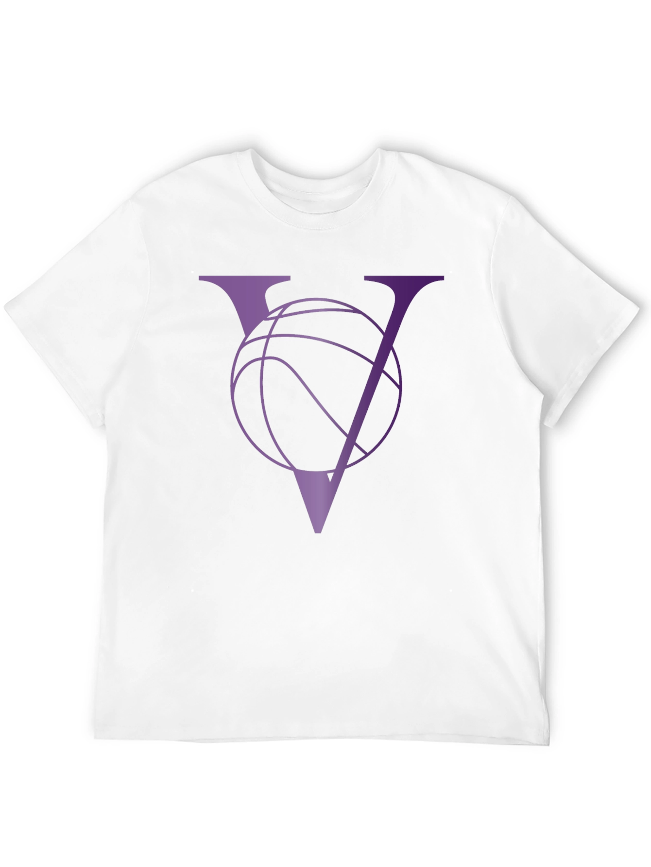 Basketball V-Neck Graphic Tee - Sporty Casual Wear