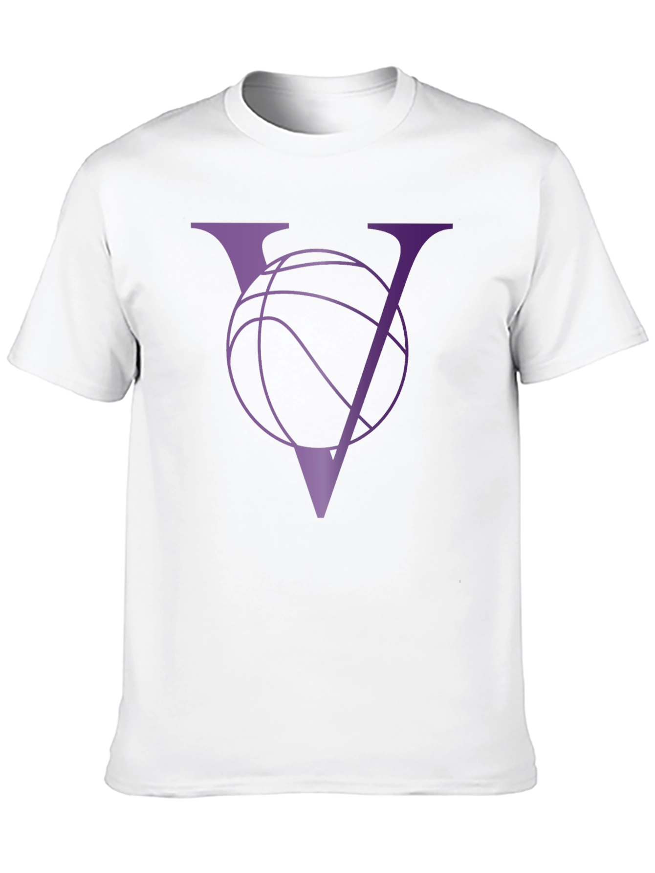 Basketball V-Neck Graphic Tee - Sporty Casual Wear