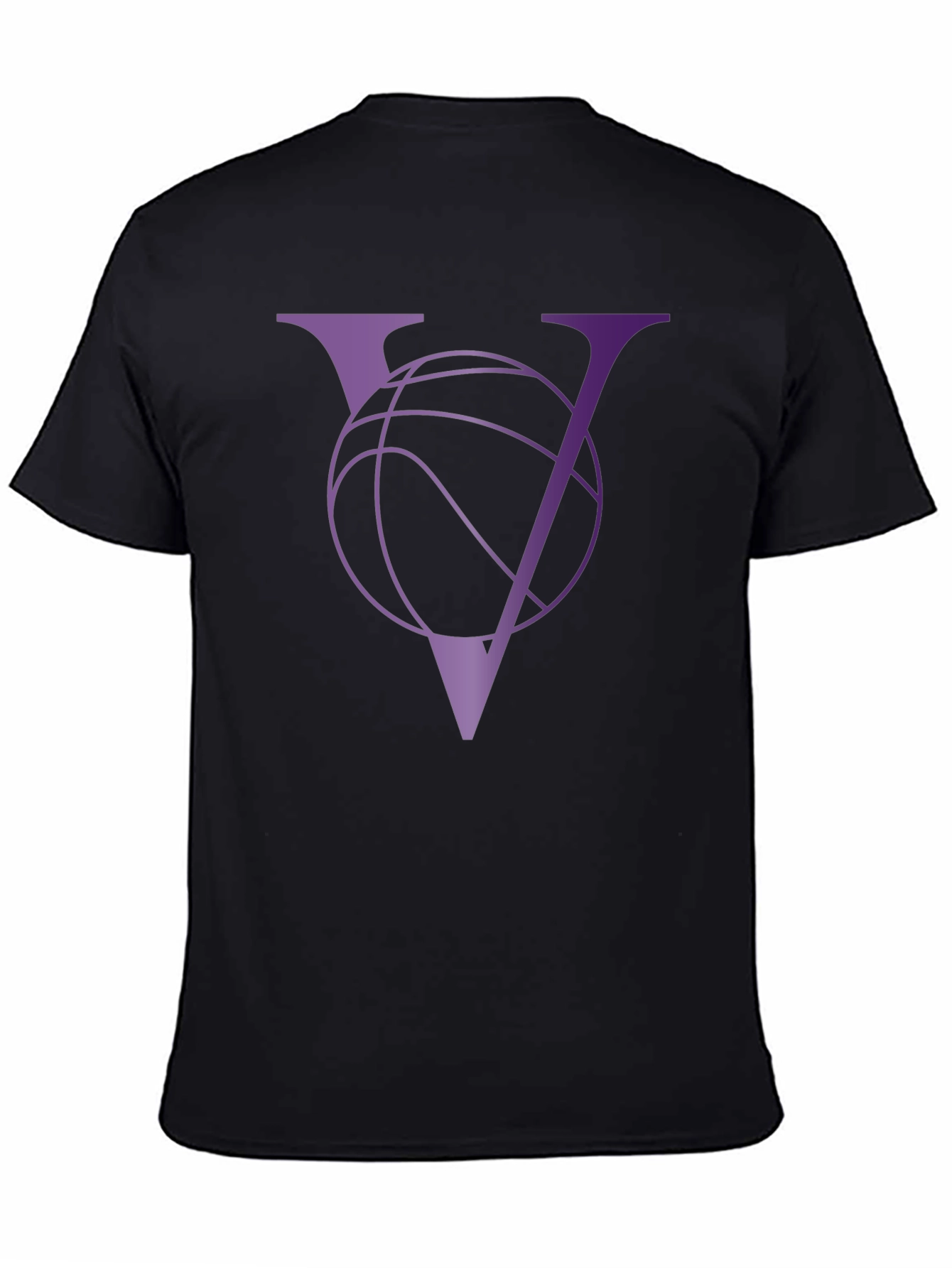 Basketball V-Neck Graphic Tee - Sporty Casual Wear