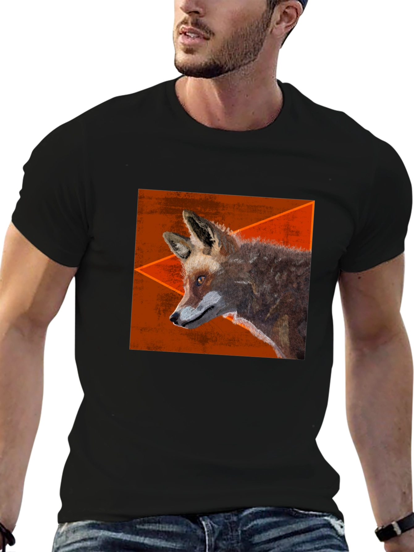 Fox Graphic Tee - Mens Black T-Shirt