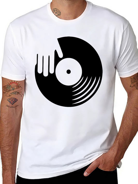 DJ Record Graphic Tee - Cool Music Lover Shirt