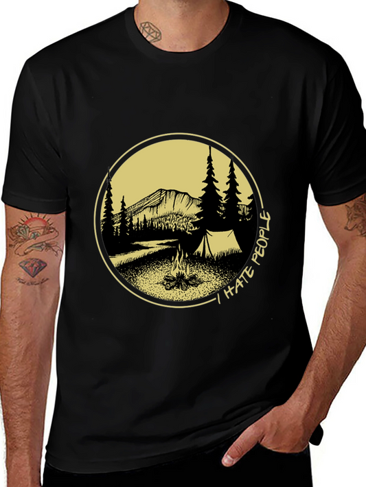I Hate People Camping Graphic Tee