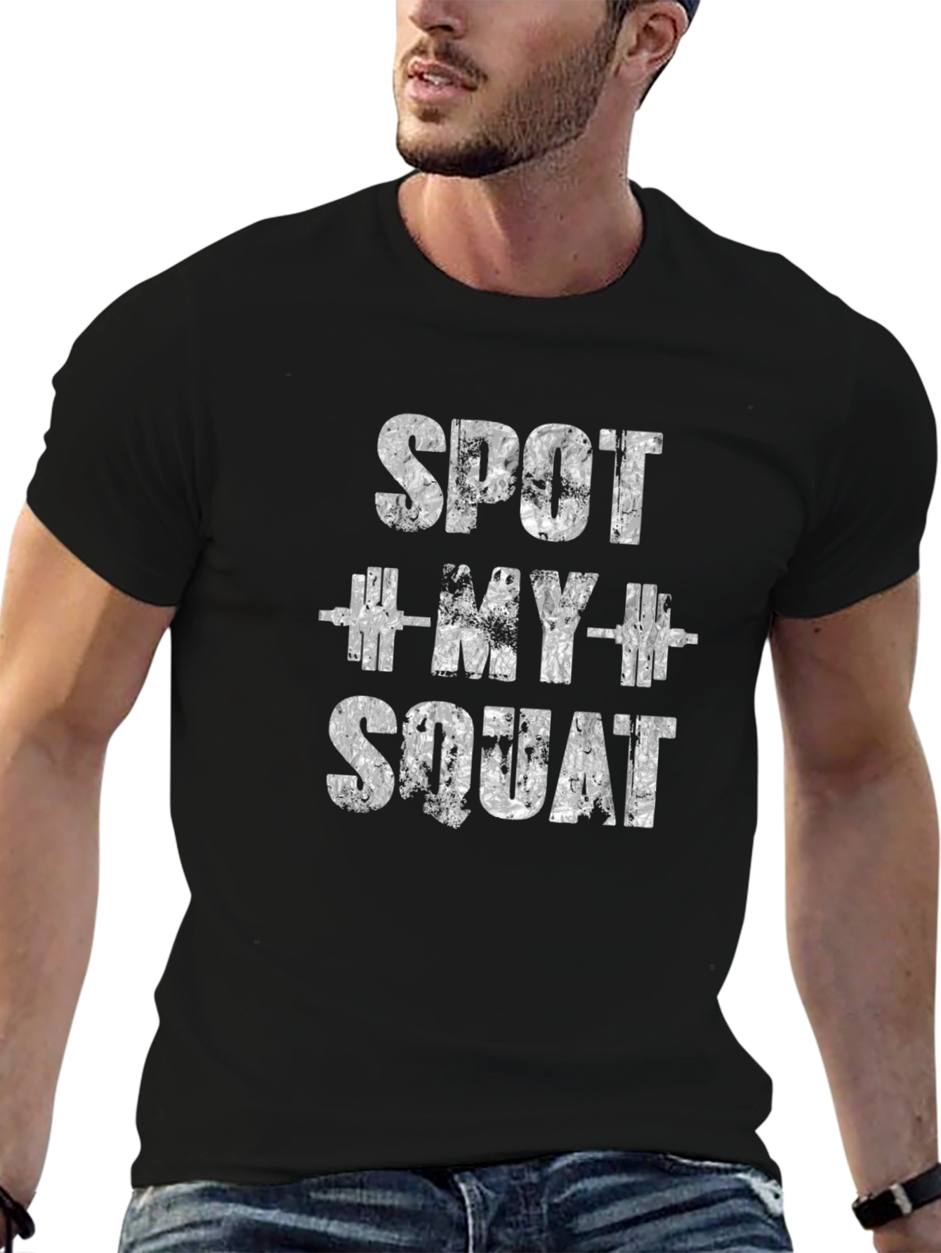Spot My Squat Graphic Tee - Workout T-Shirt