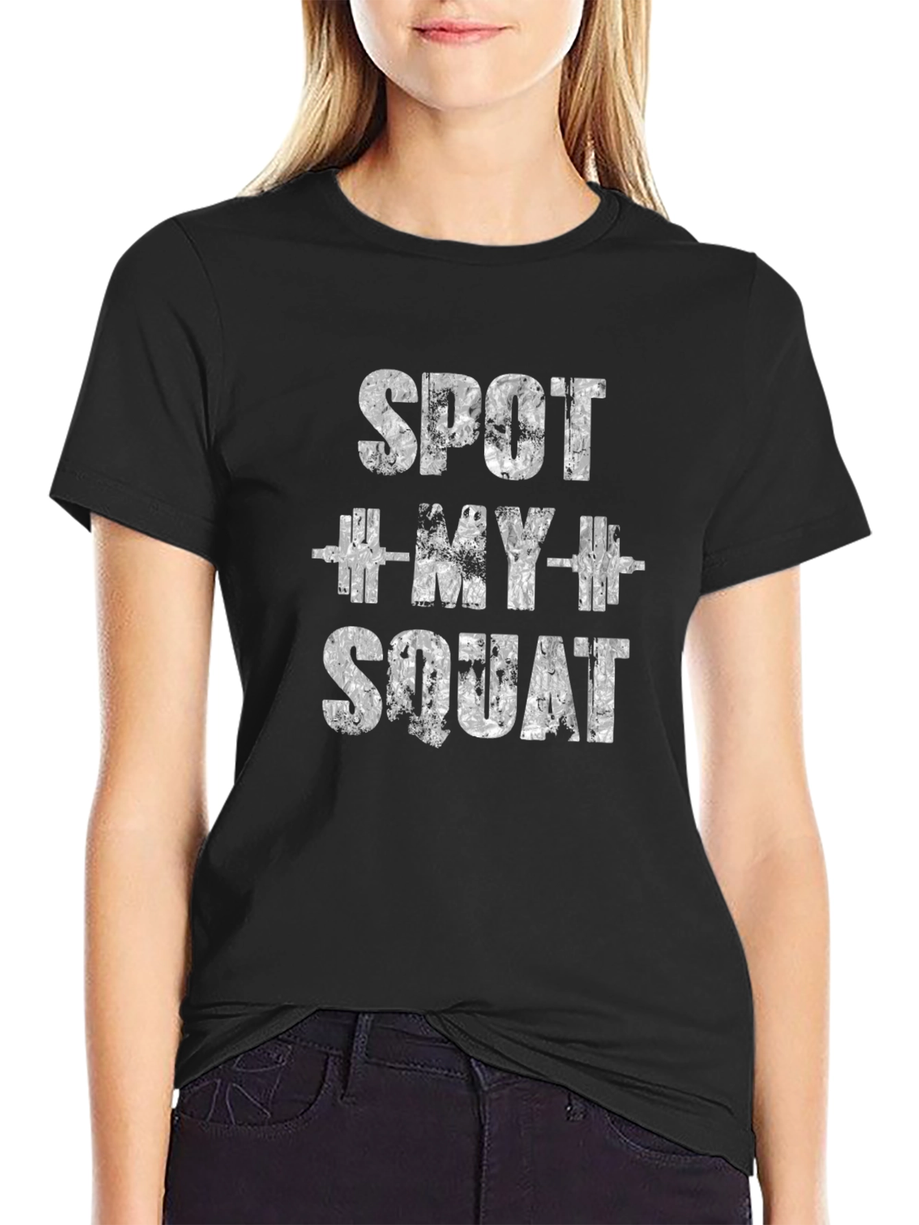 Spot My Squat Graphic Tee - Workout T-Shirt