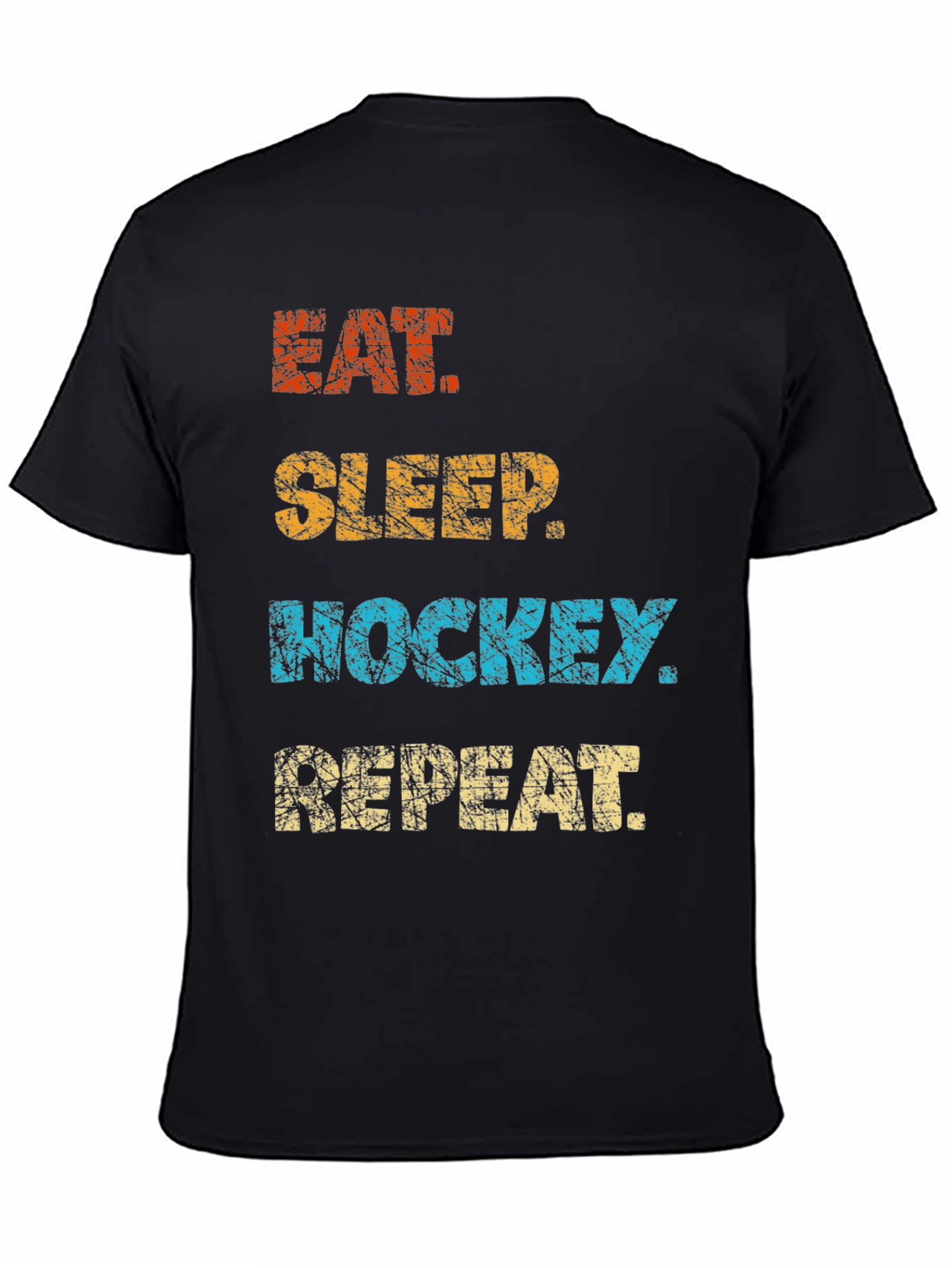 Eat Sleep Hockey Repeat Graphic T-Shirt
