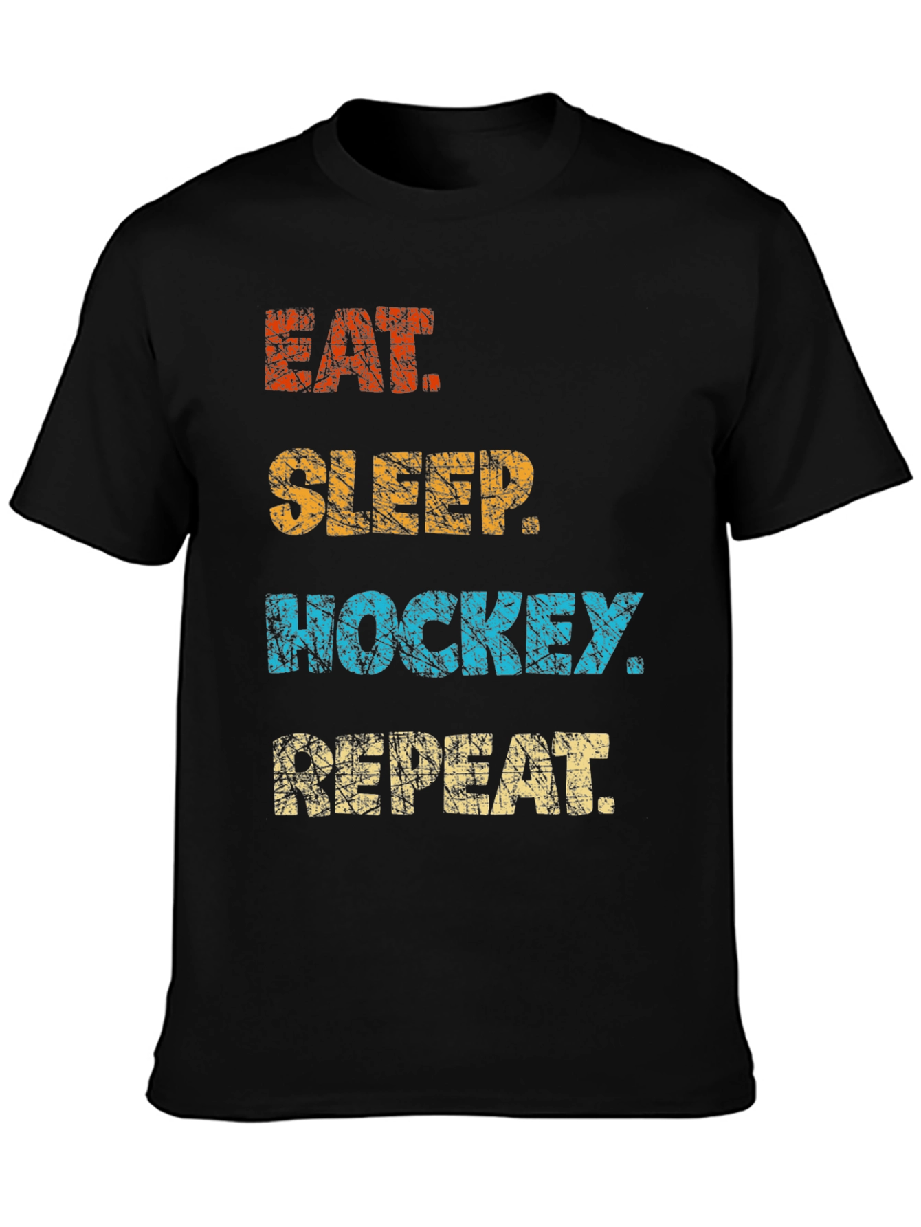 Eat Sleep Hockey Repeat Graphic T-Shirt