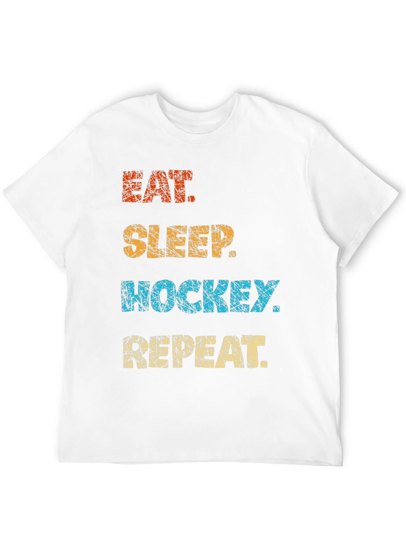 Eat Sleep Hockey Repeat Graphic T-Shirt