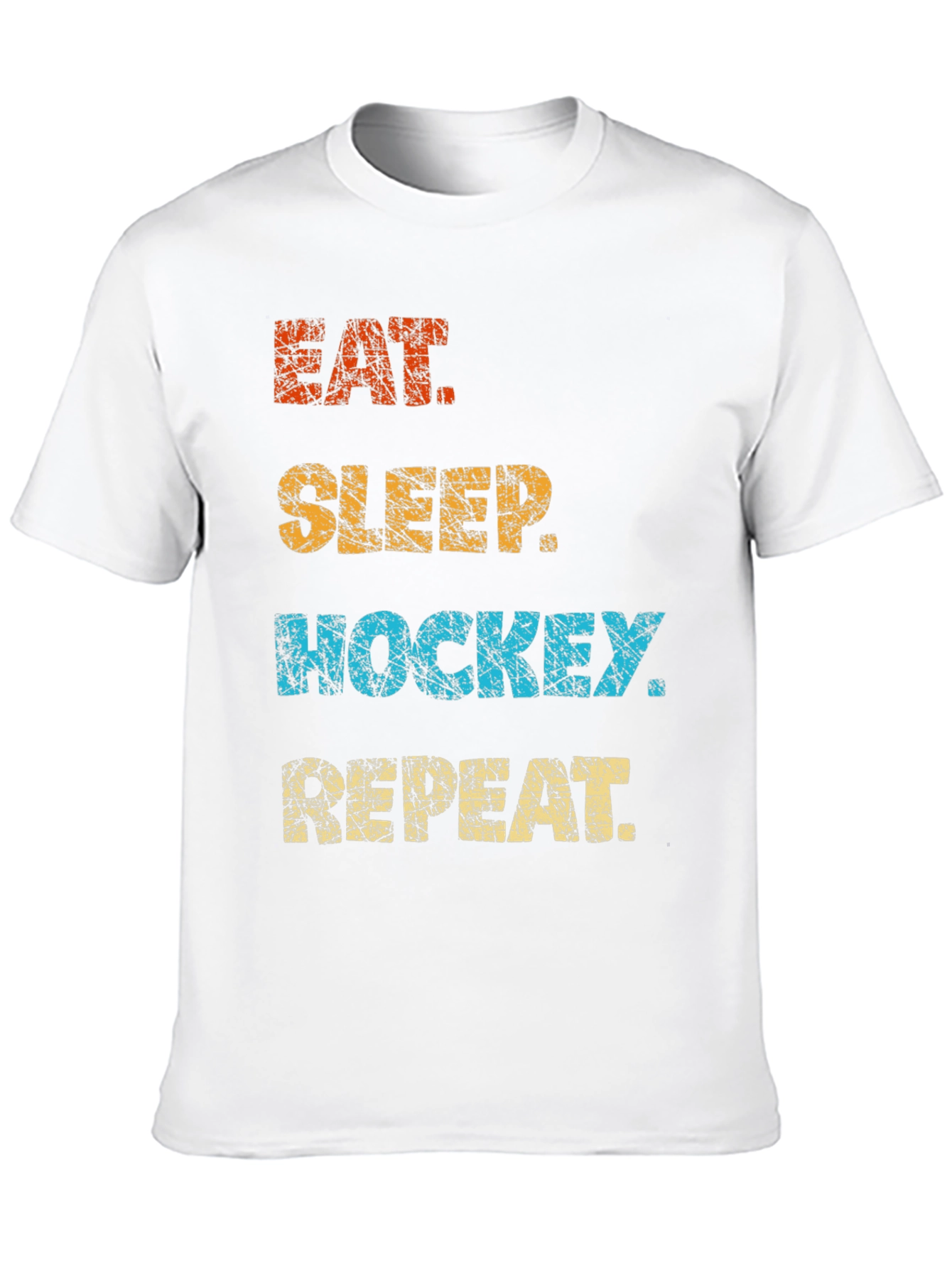 Eat Sleep Hockey Repeat Graphic T-Shirt
