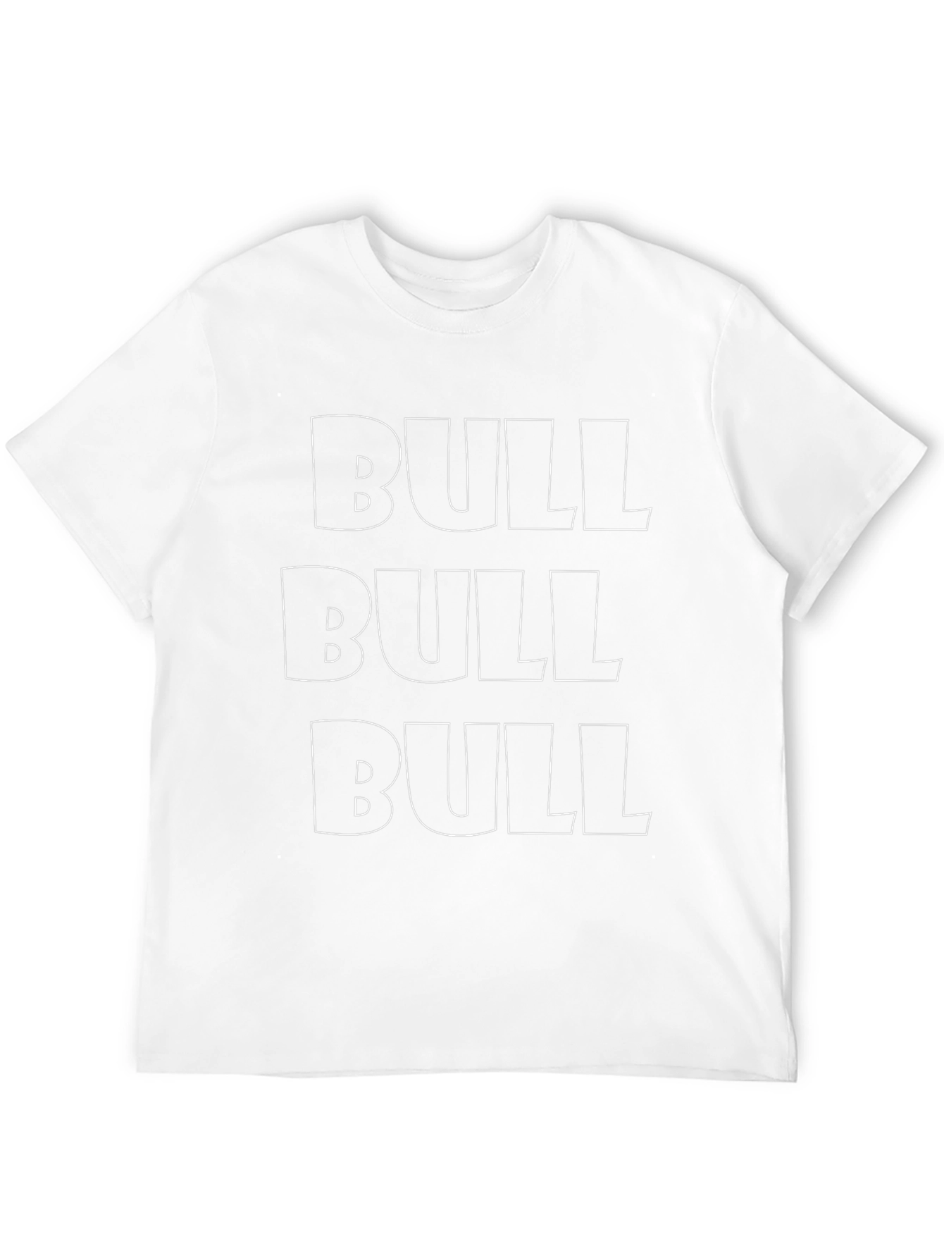 Bold BULL Graphic Tee - Black Crew Neck T-Shirt