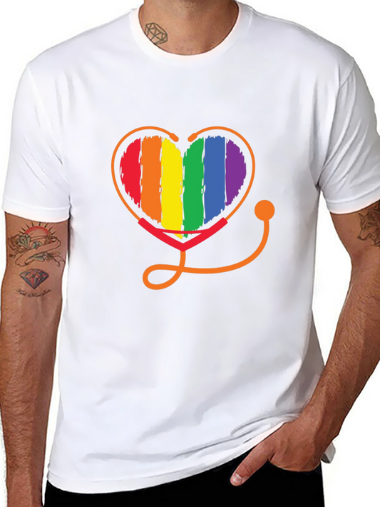 Pride Heartbeat Stethoscope T-Shirt